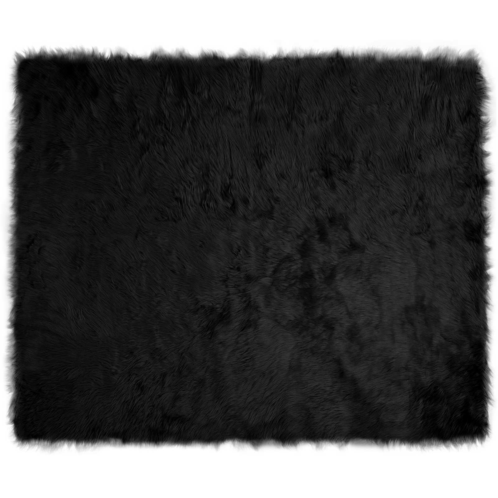 Tappeto in finta TAFALLA Nero 200 x 280 cm Poliestere