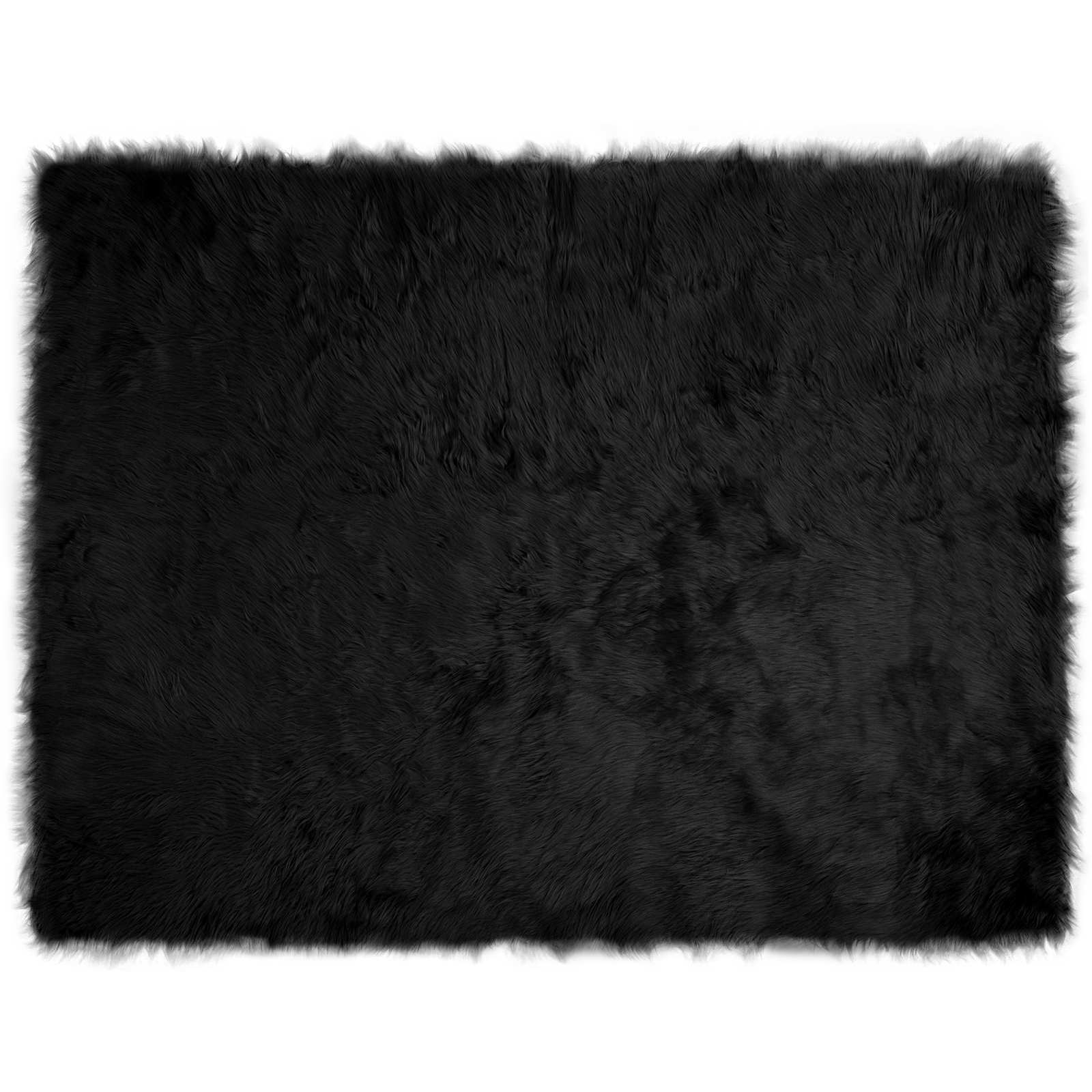 Tappeto in finta TAFALLA Nero 240 x 340 cm Poliestere