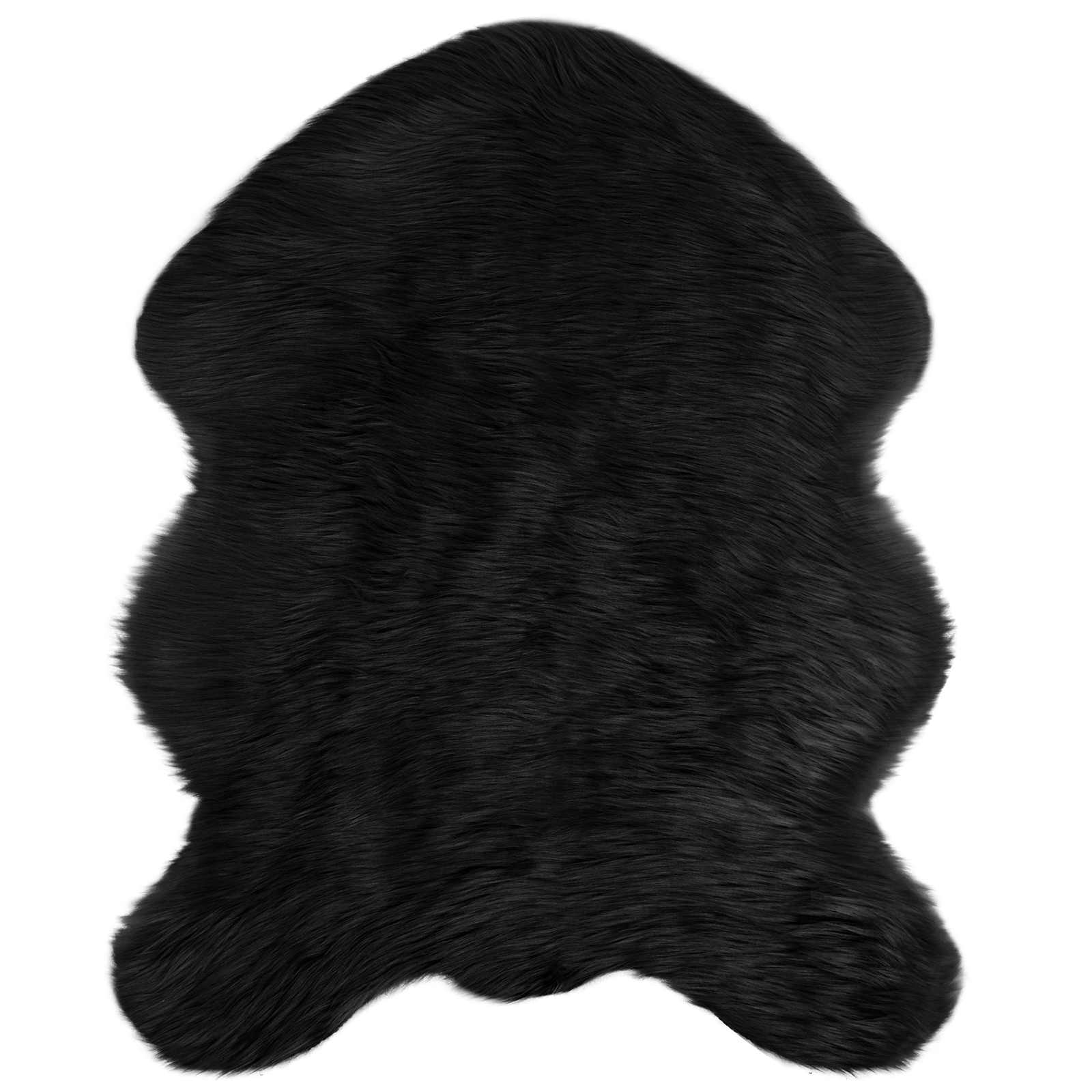 Tappeto in finta TAFALLA Nero 50 x 80 cm Poliestere