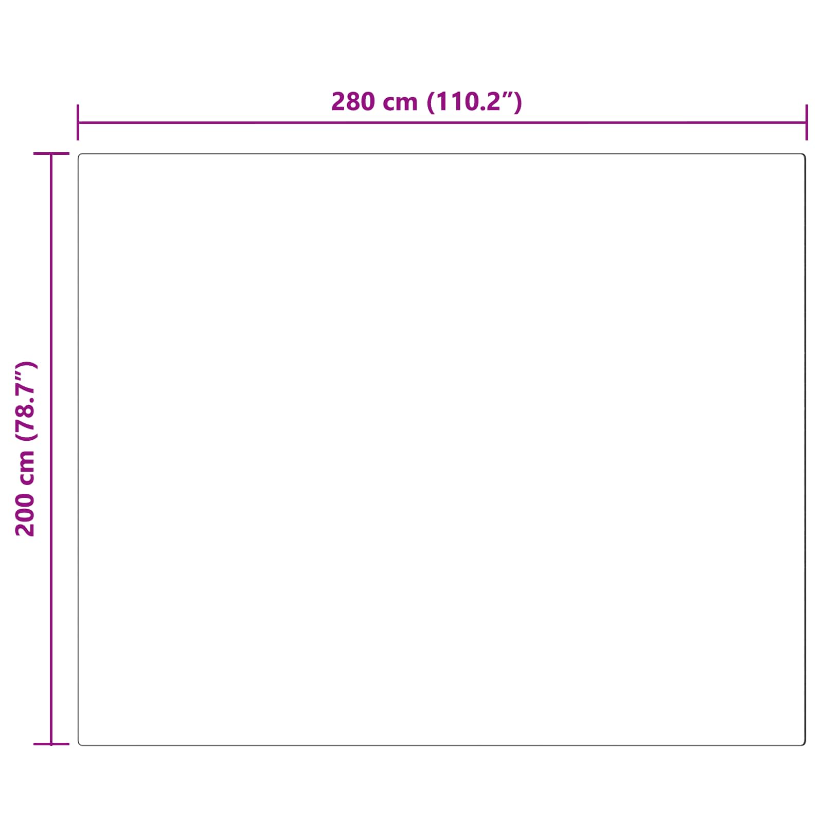 Tappeto in finta TAFALLA Antracite 200 x 280 cm Poliestere