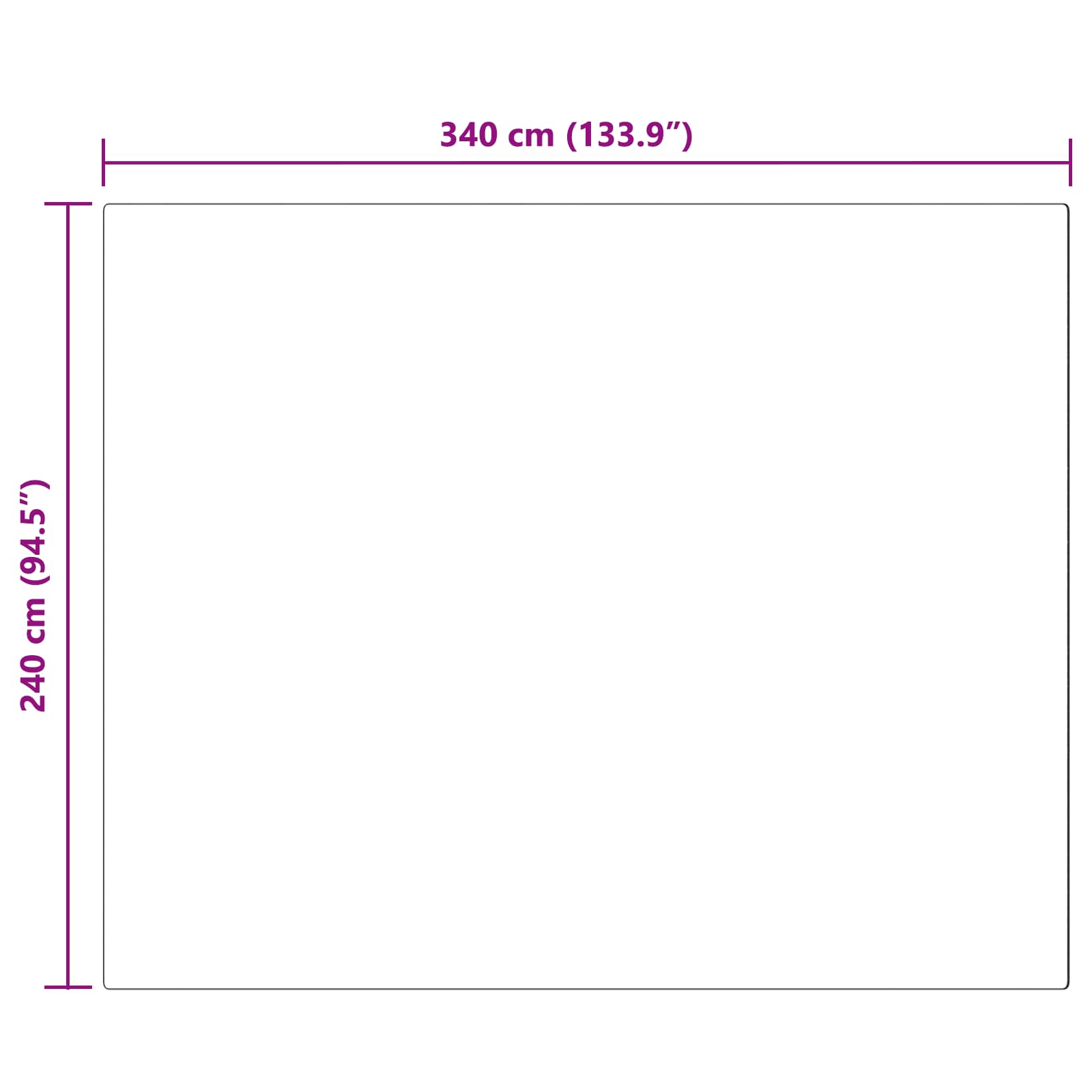 Tappeto in finta TAFALLA Antracite 240 x 340 cm Poliestere