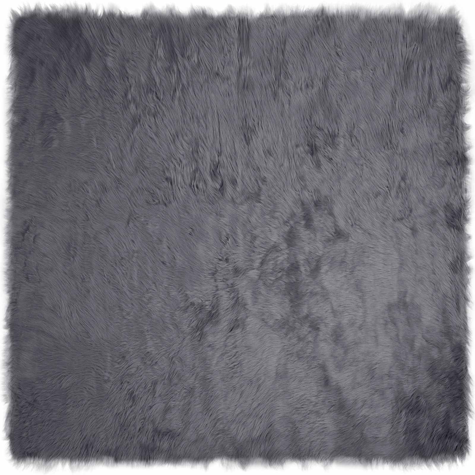 Tappeto in finta TAFALLA Antracite 200 x 200 cm Poliestere