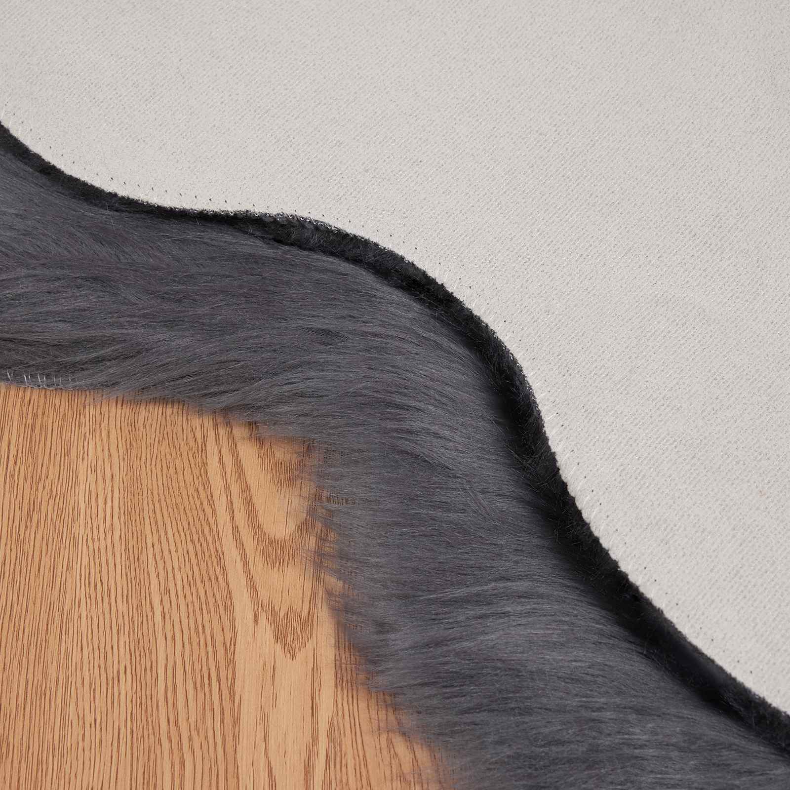 Tappeto in finta TAFALLA Antracite 60 x 90 cm Poliestere