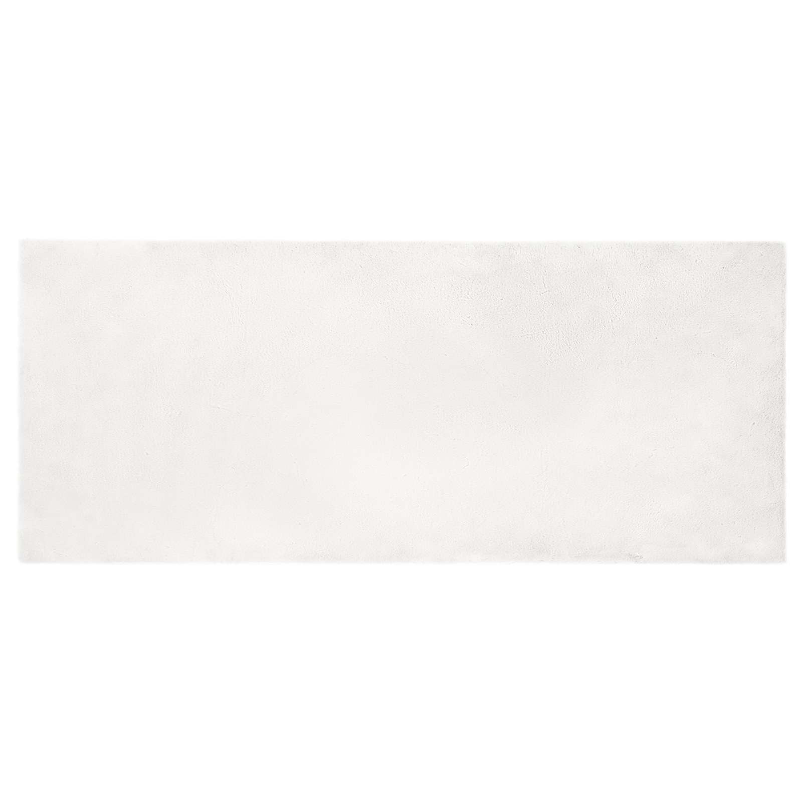 Tappeto antiscivolo in sintetica di coniglio OLITE Bianco
