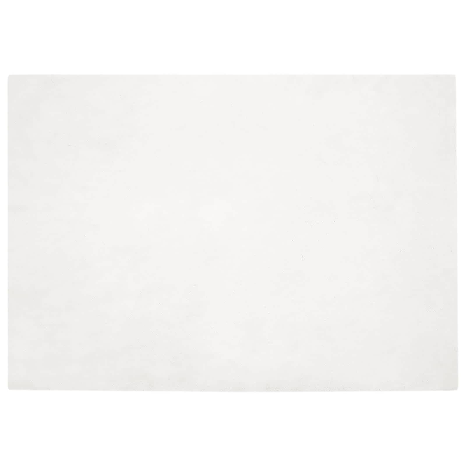 Tappeto antiscivolo in sintetica di coniglio OLITE Bianco