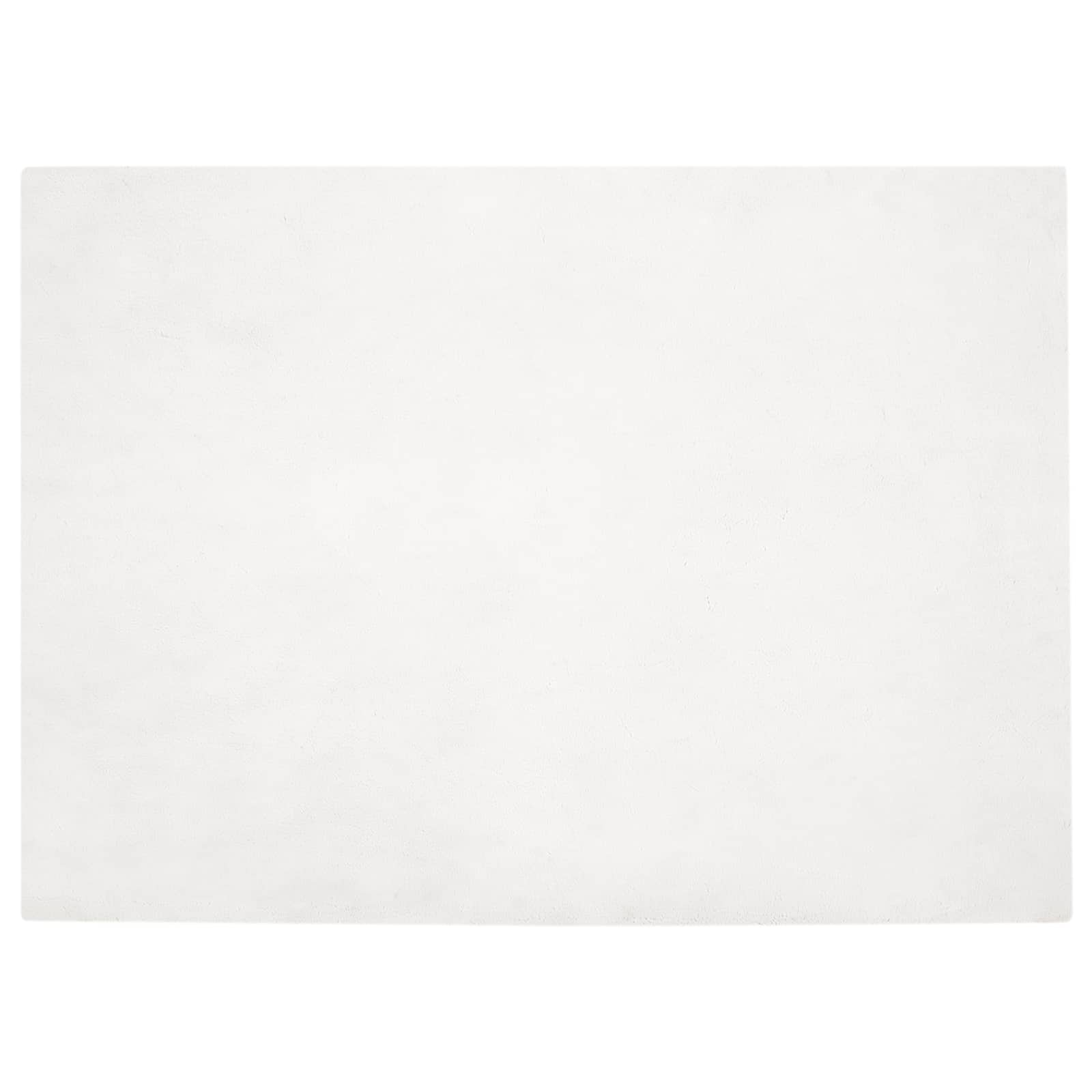 Tappeto antiscivolo in sintetica di coniglio OLITE Bianco