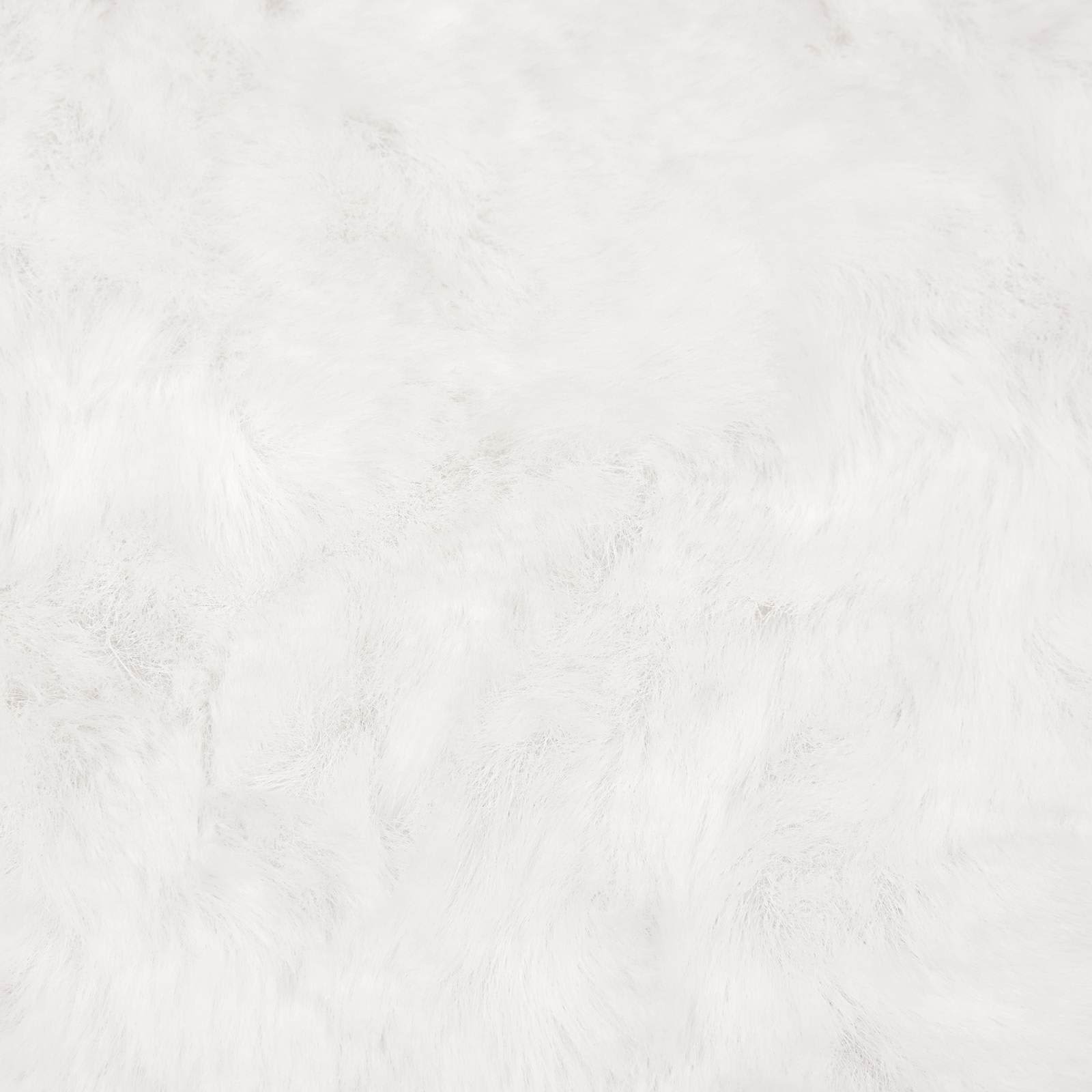 Tappeto antiscivolo in sintetica di coniglio OLITE Bianco