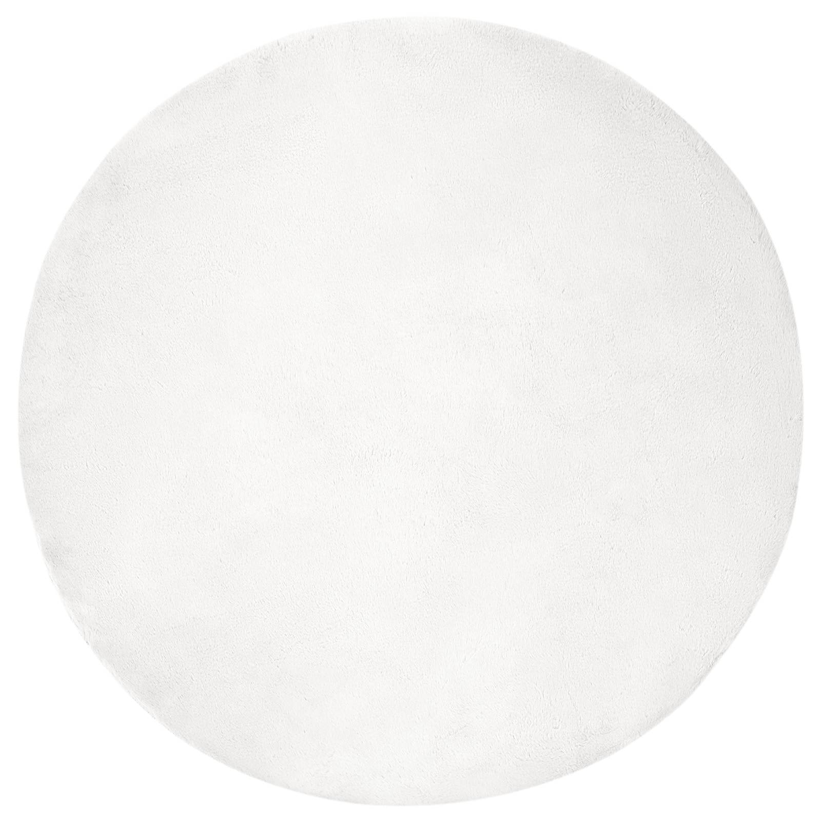 Tappeto antiscivolo in sintetica di coniglio OLITE Bianco