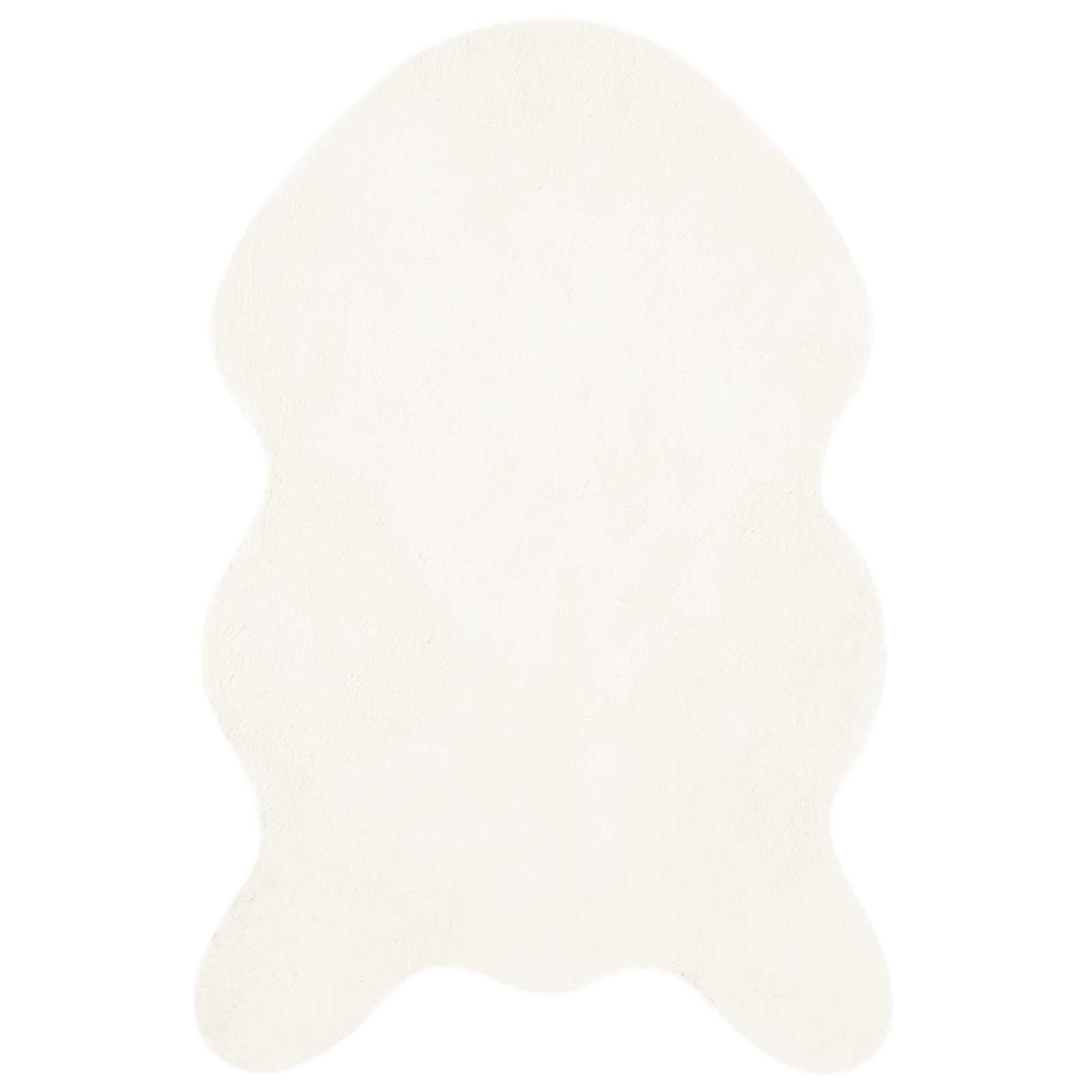 Tappeto antiscivolo in sintetica di coniglio OLITE Crema