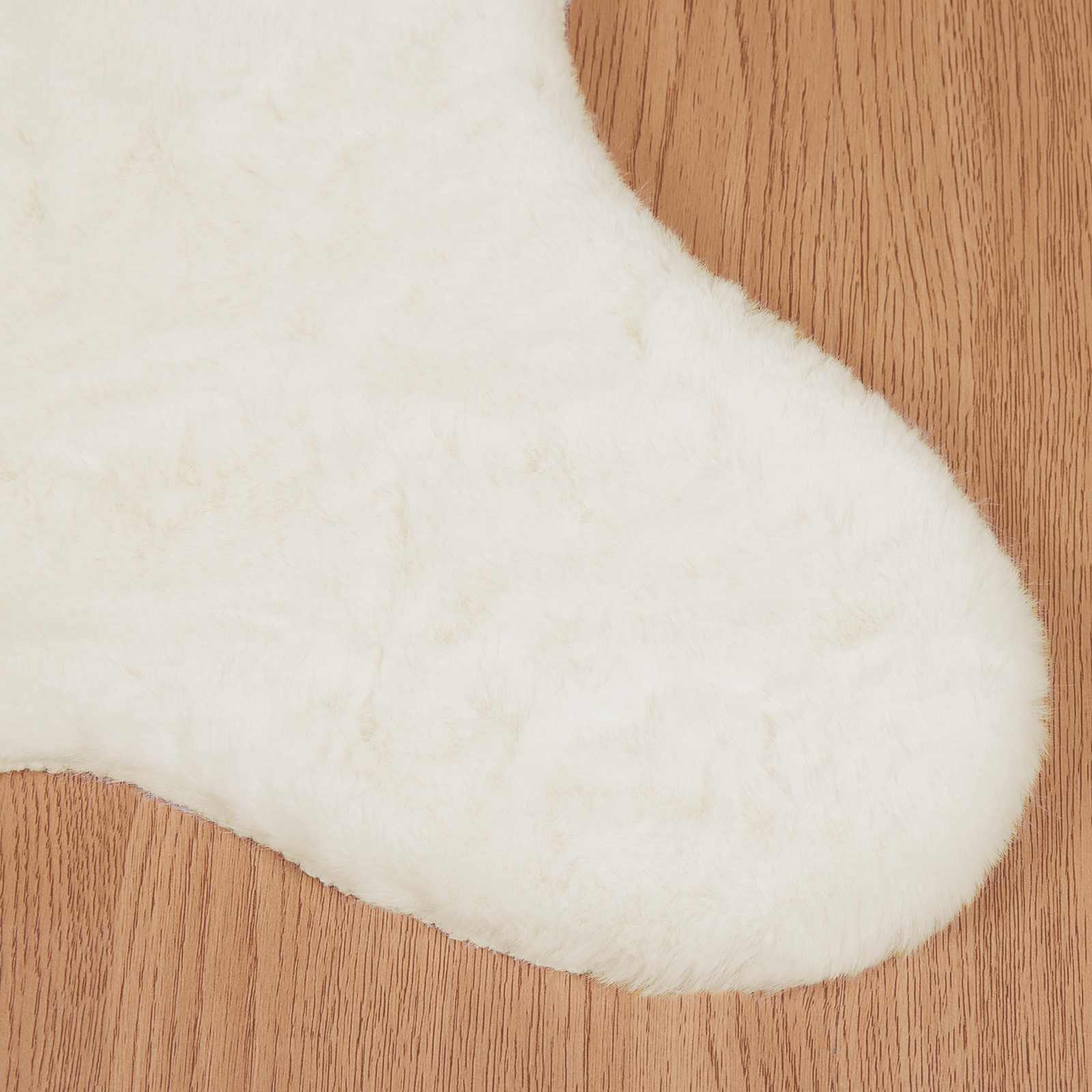 Tappeto antiscivolo in sintetica di coniglio OLITE Crema