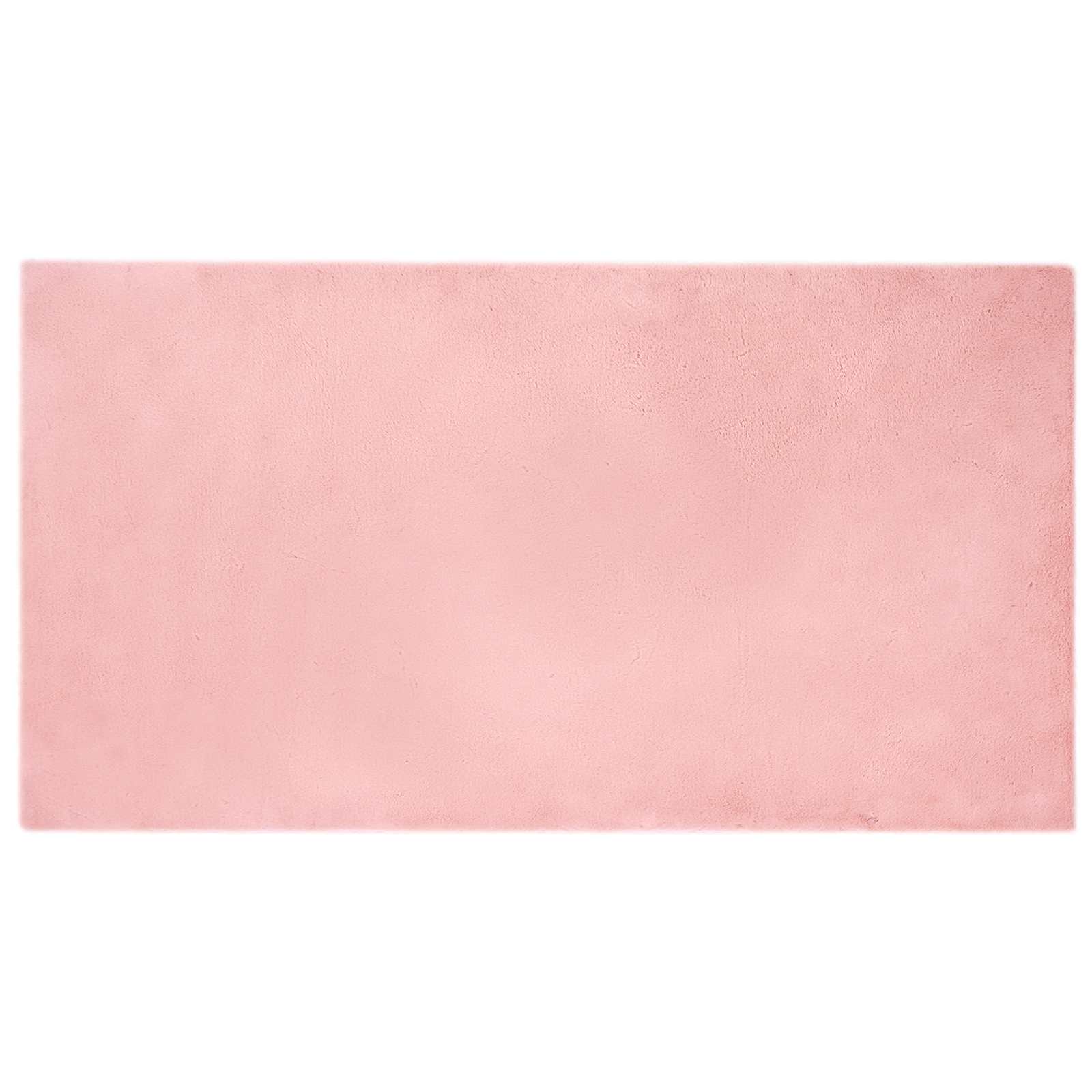 Tappeto antiscivolo in sintetica di coniglio OLITE Rosa