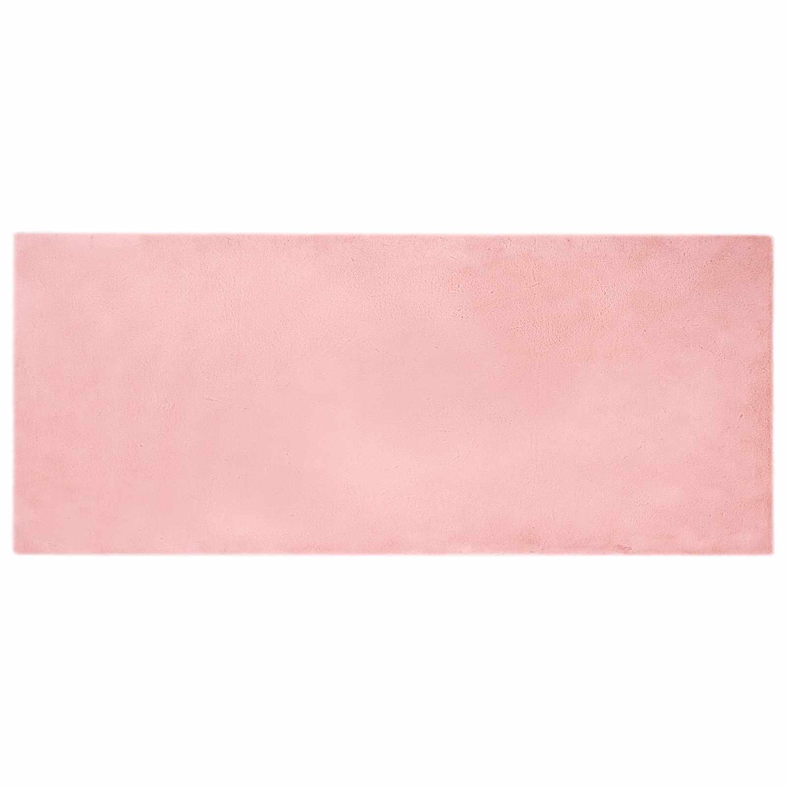 Tappeto antiscivolo in sintetica di coniglio OLITE Rosa