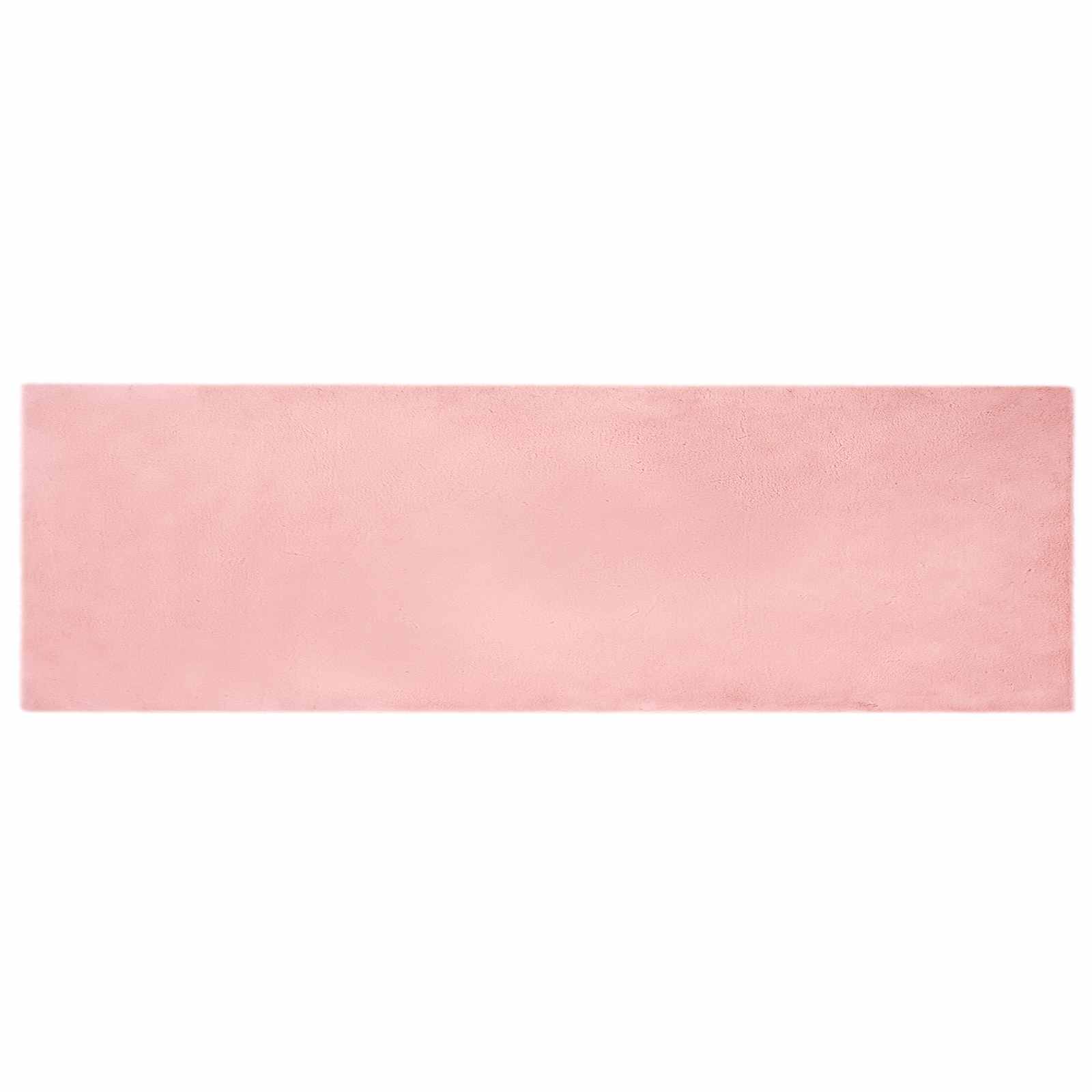 Tappeto antiscivolo in sintetica di coniglio OLITE Rosa