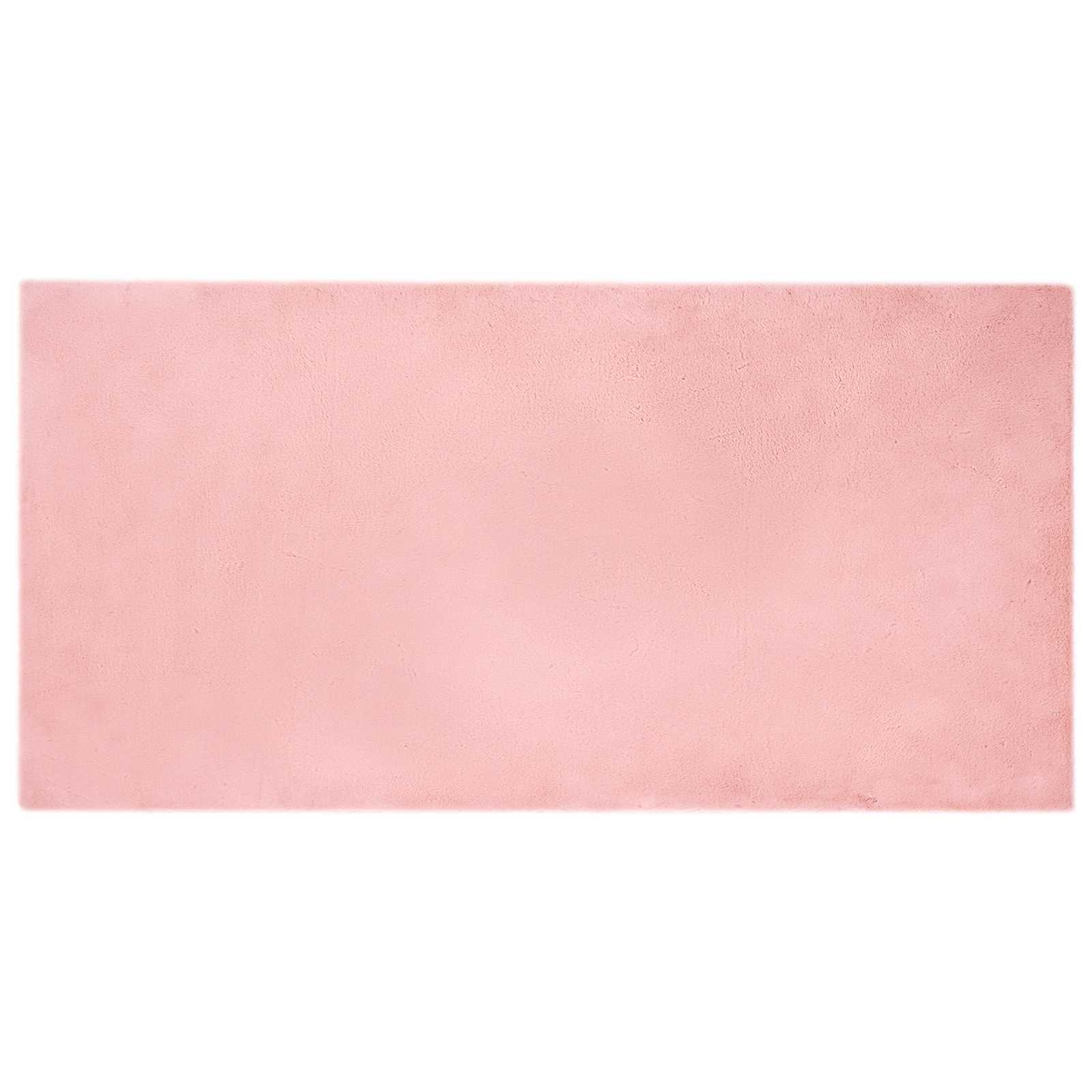 Tappeto antiscivolo in sintetica di coniglio OLITE Rosa
