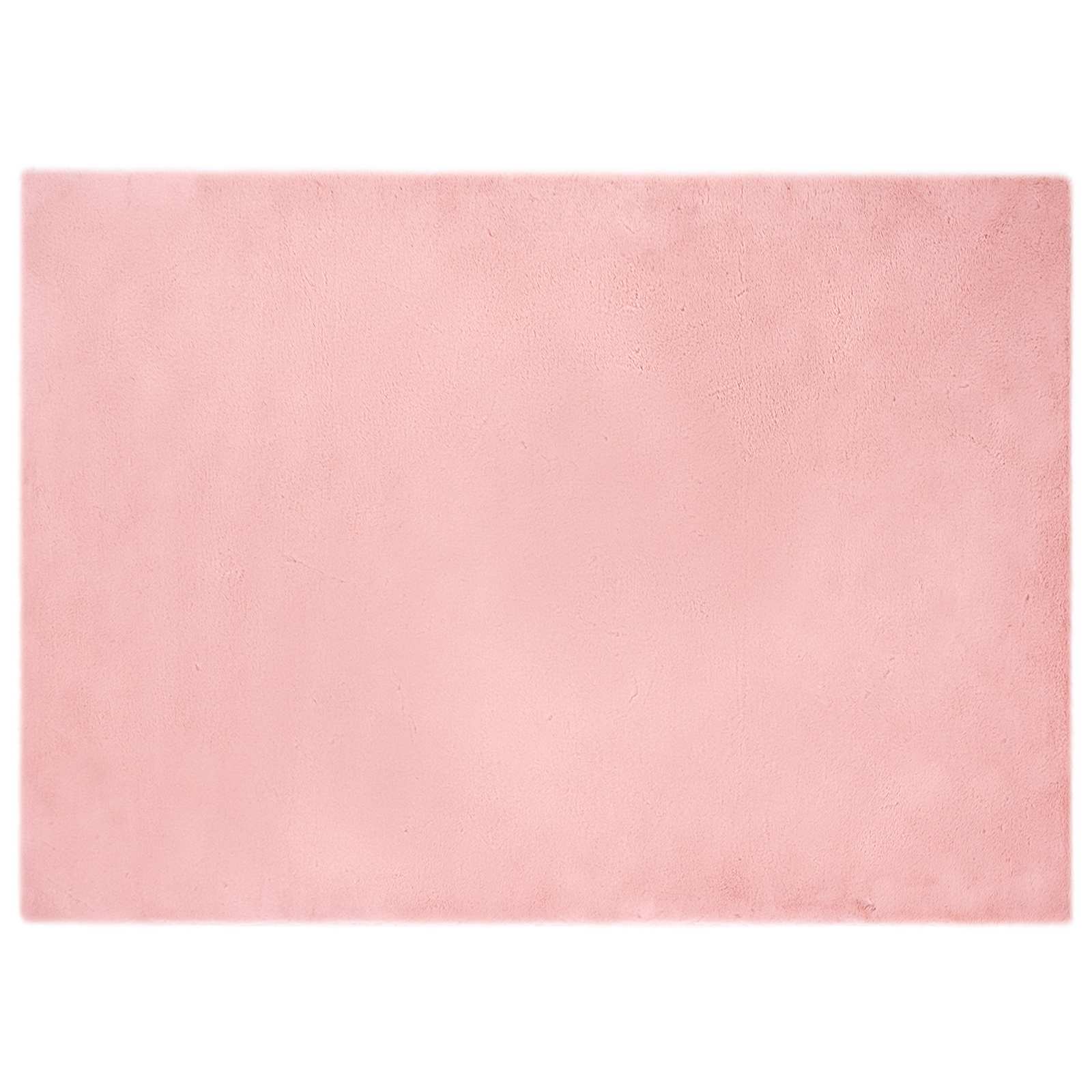 Tappeto antiscivolo in sintetica di coniglio OLITE Rosa