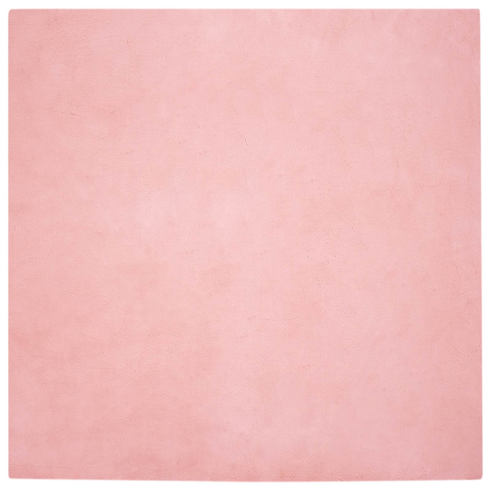 Tappeto antiscivolo in sintetica di coniglio OLITE Rosa