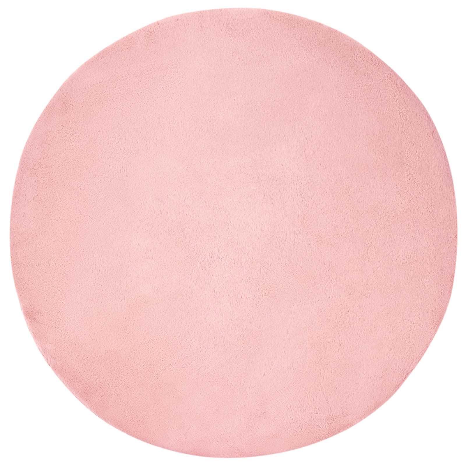 Tappeto antiscivolo in sintetica di coniglio OLITE Rosa