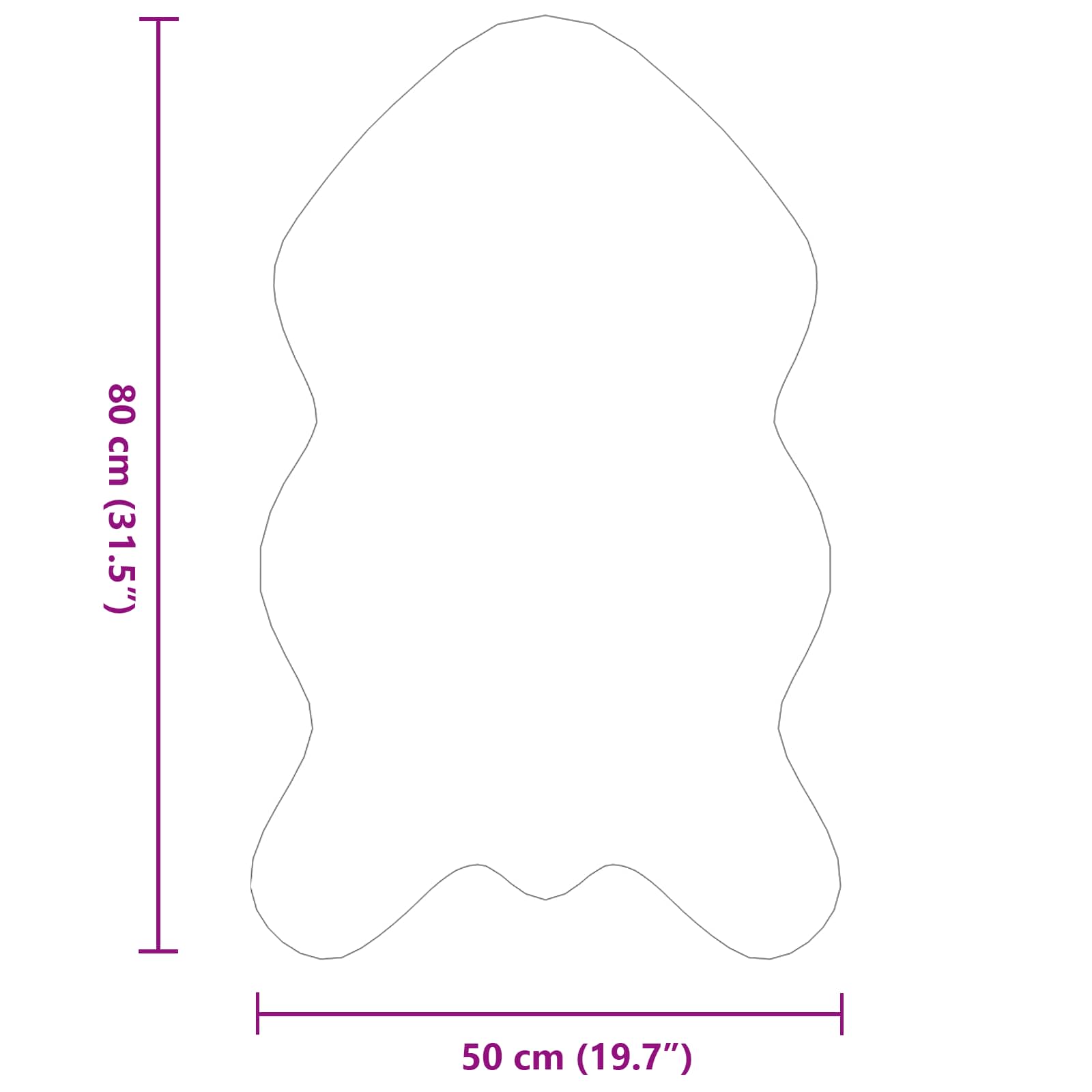 Tappeto antiscivolo in sintetica di coniglio OLITE Rosa