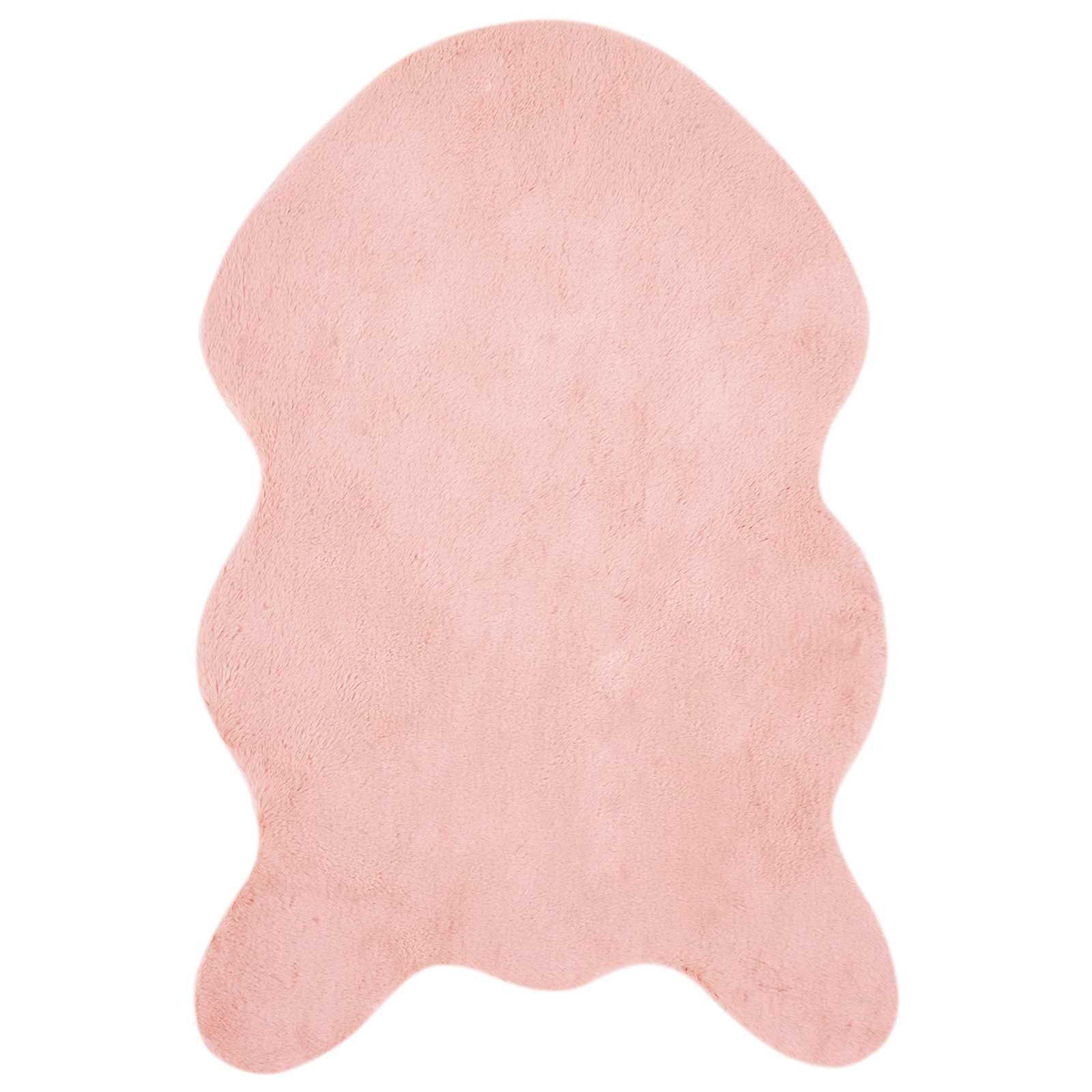 Tappeto antiscivolo in sintetica di coniglio OLITE Rosa