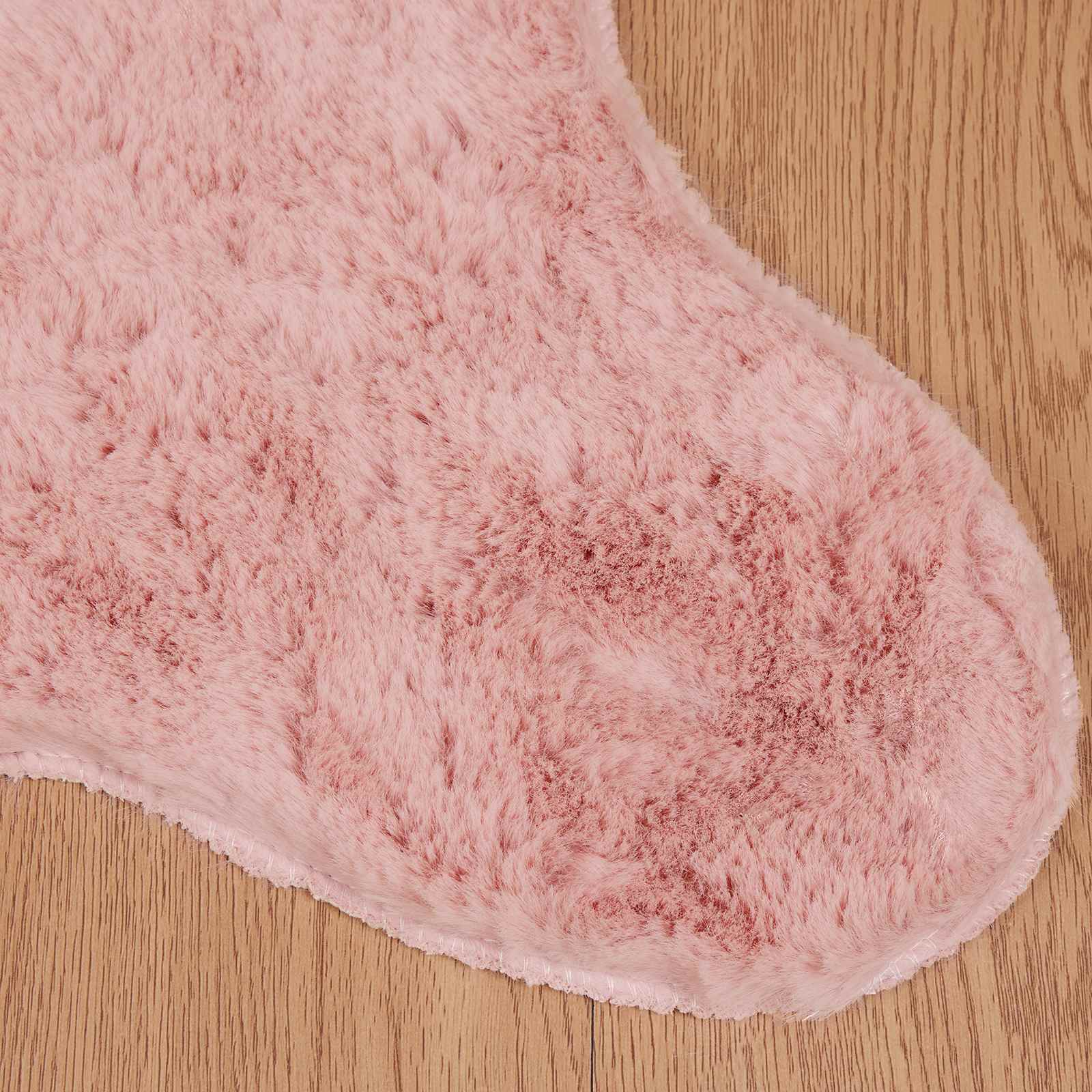Tappeto antiscivolo in sintetica di coniglio OLITE Rosa
