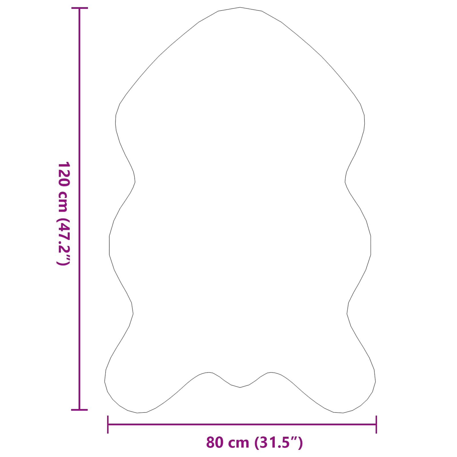 Tappeto antiscivolo in sintetica di coniglio OLITE Rosa