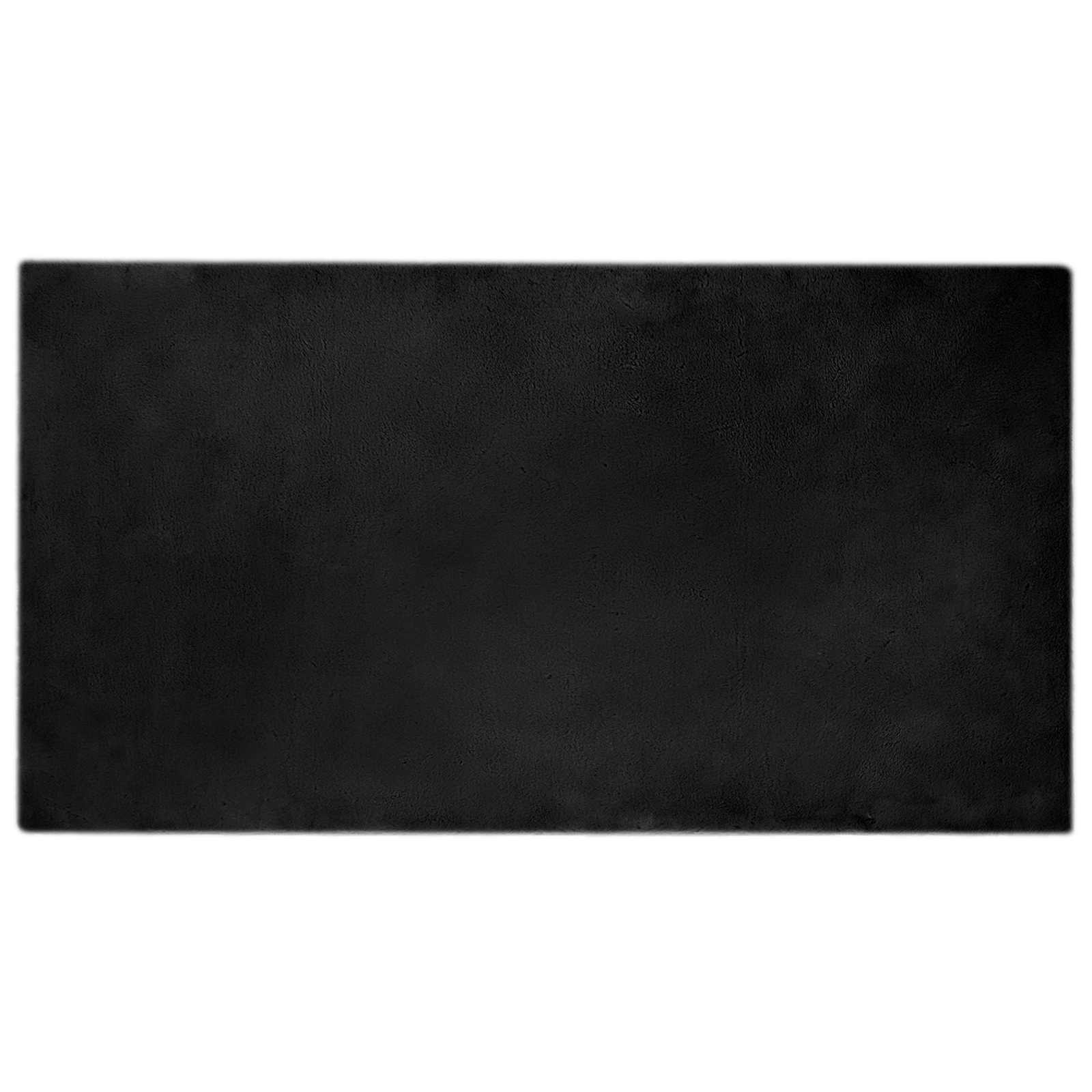 Tappeto antiscivolo in sintetica di coniglio OLITE Nero