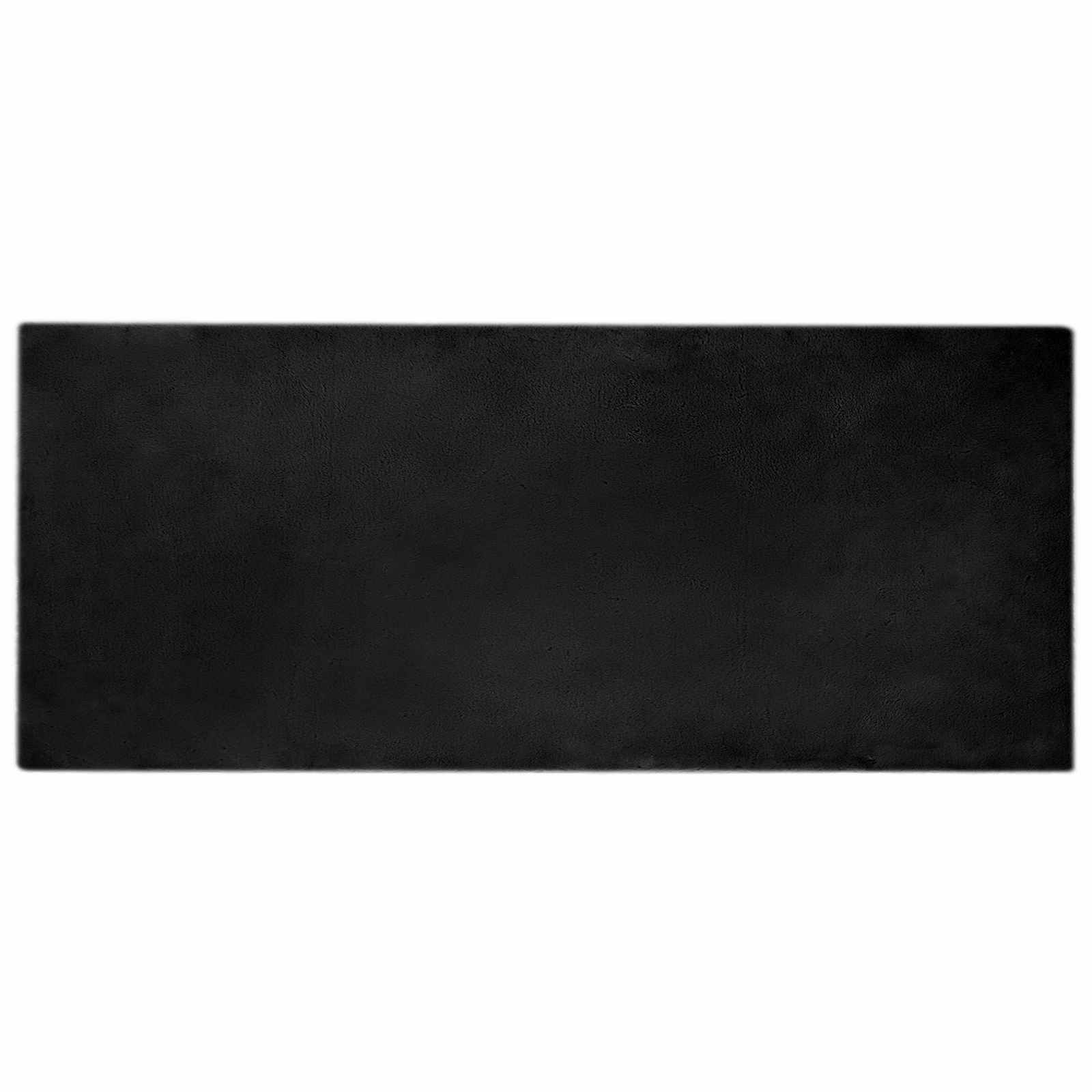 Tappeto antiscivolo in sintetica di coniglio OLITE Nero