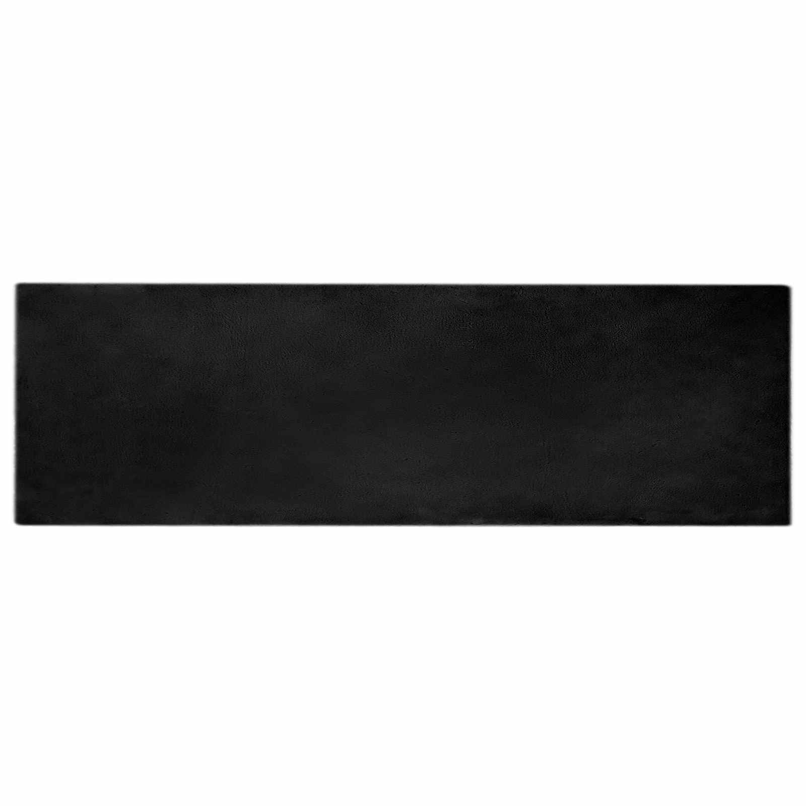 Tappeto antiscivolo in sintetica di coniglio OLITE Nero