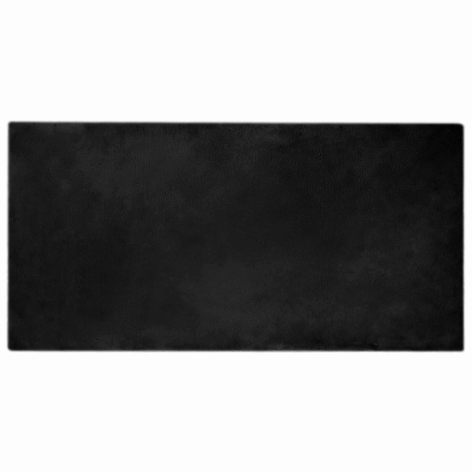 Tappeto antiscivolo in sintetica di coniglio OLITE Nero