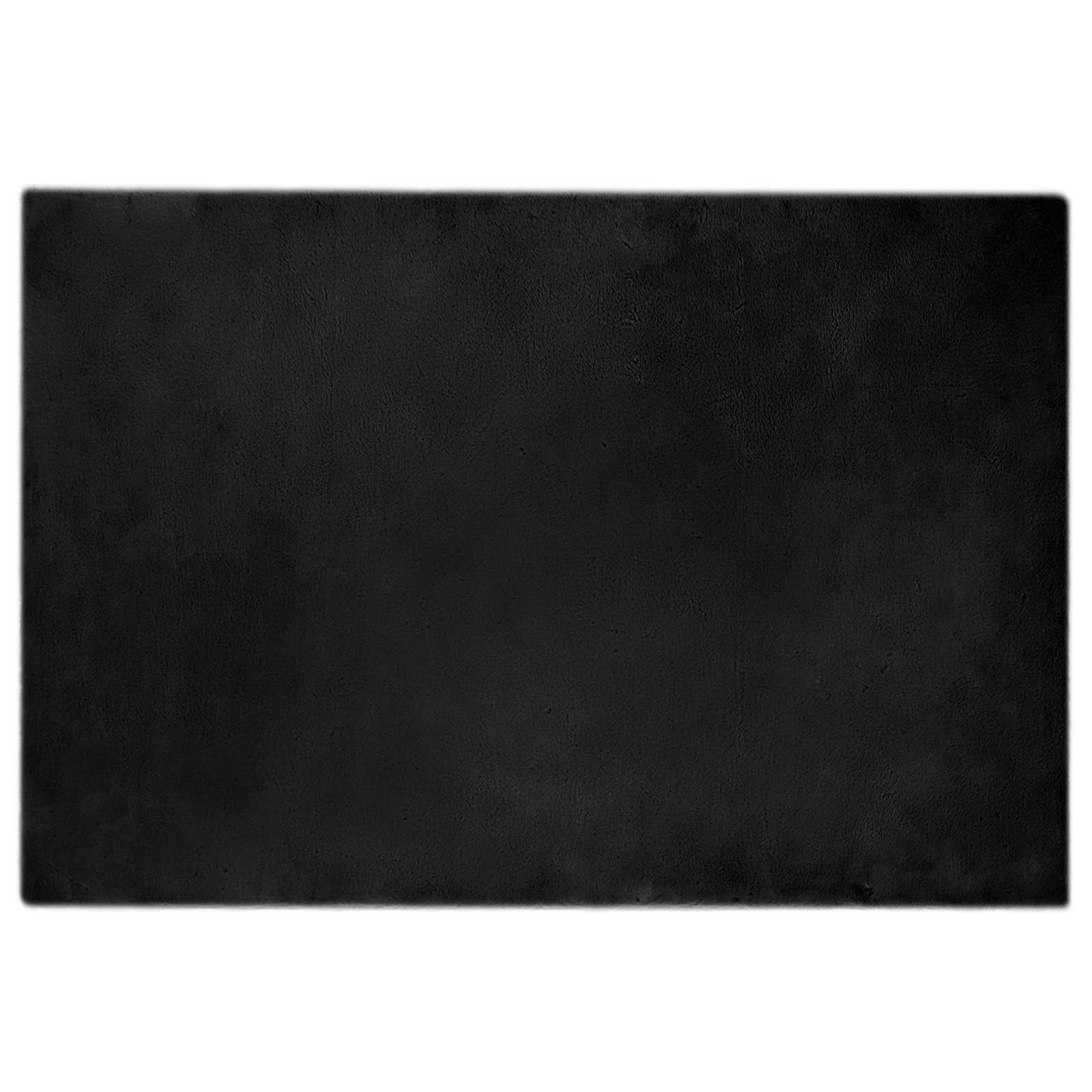 Tappeto antiscivolo in sintetica di coniglio OLITE Nero