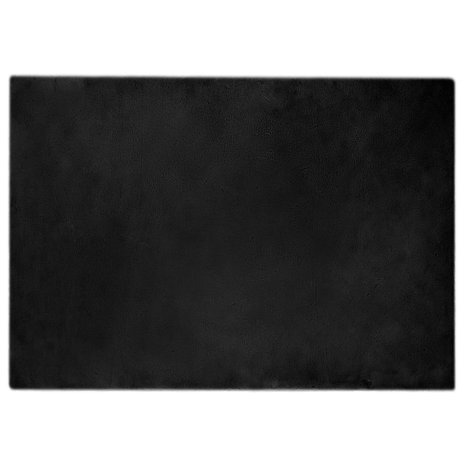Tappeto antiscivolo in sintetica di coniglio OLITE Nero
