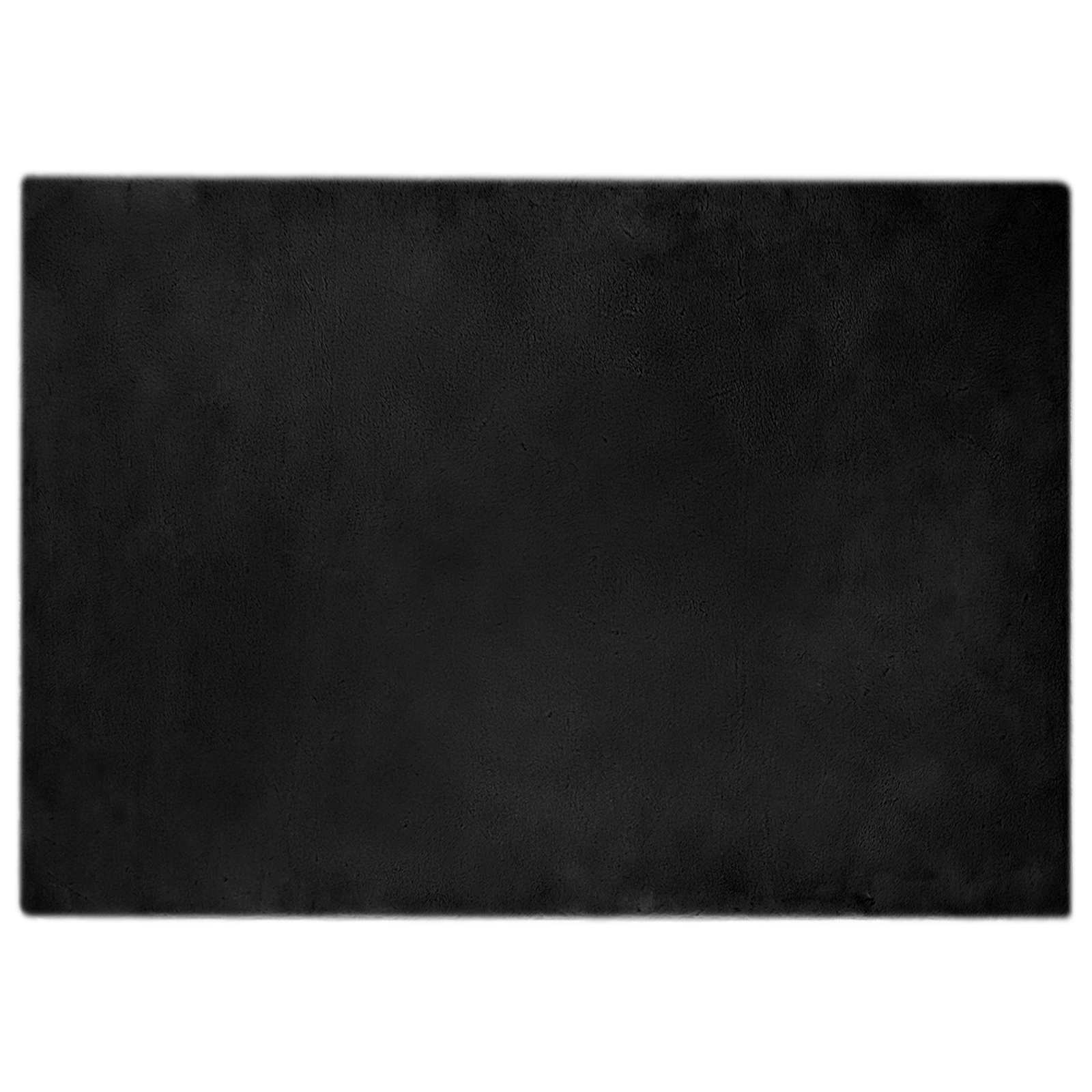 Tappeto antiscivolo in sintetica di coniglio OLITE Nero