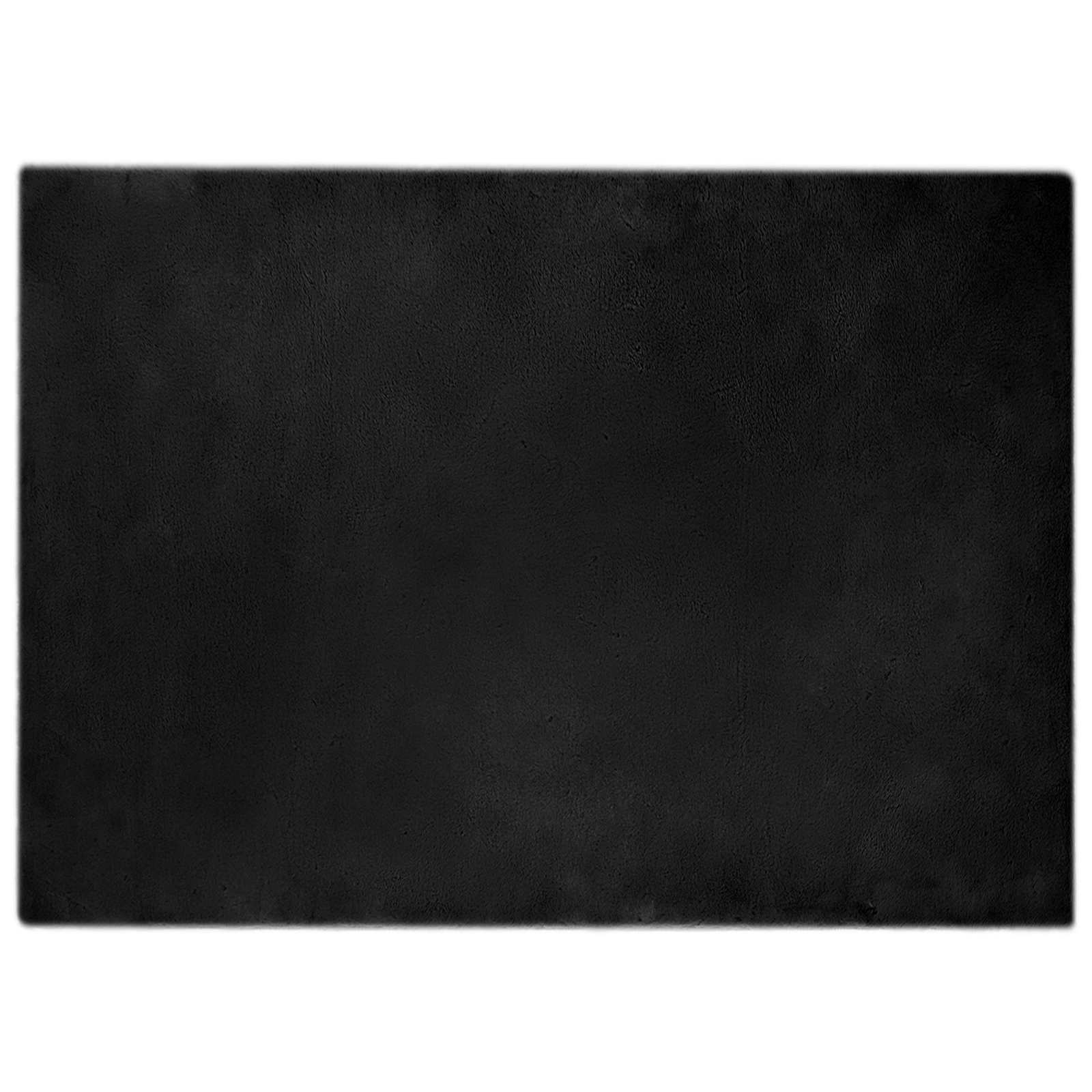 Tappeto antiscivolo in sintetica di coniglio OLITE Nero