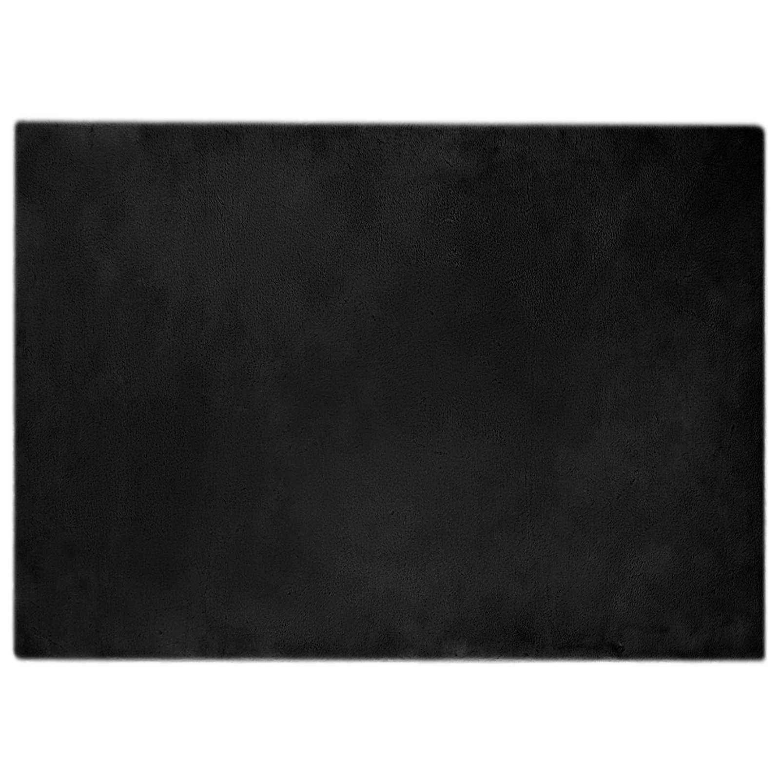 Tappeto antiscivolo in sintetica di coniglio OLITE Nero