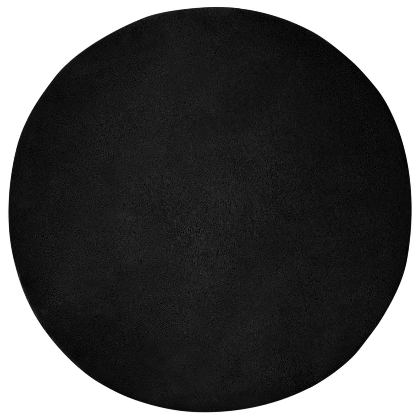 Tappeto antiscivolo in sintetica di coniglio OLITE Nero