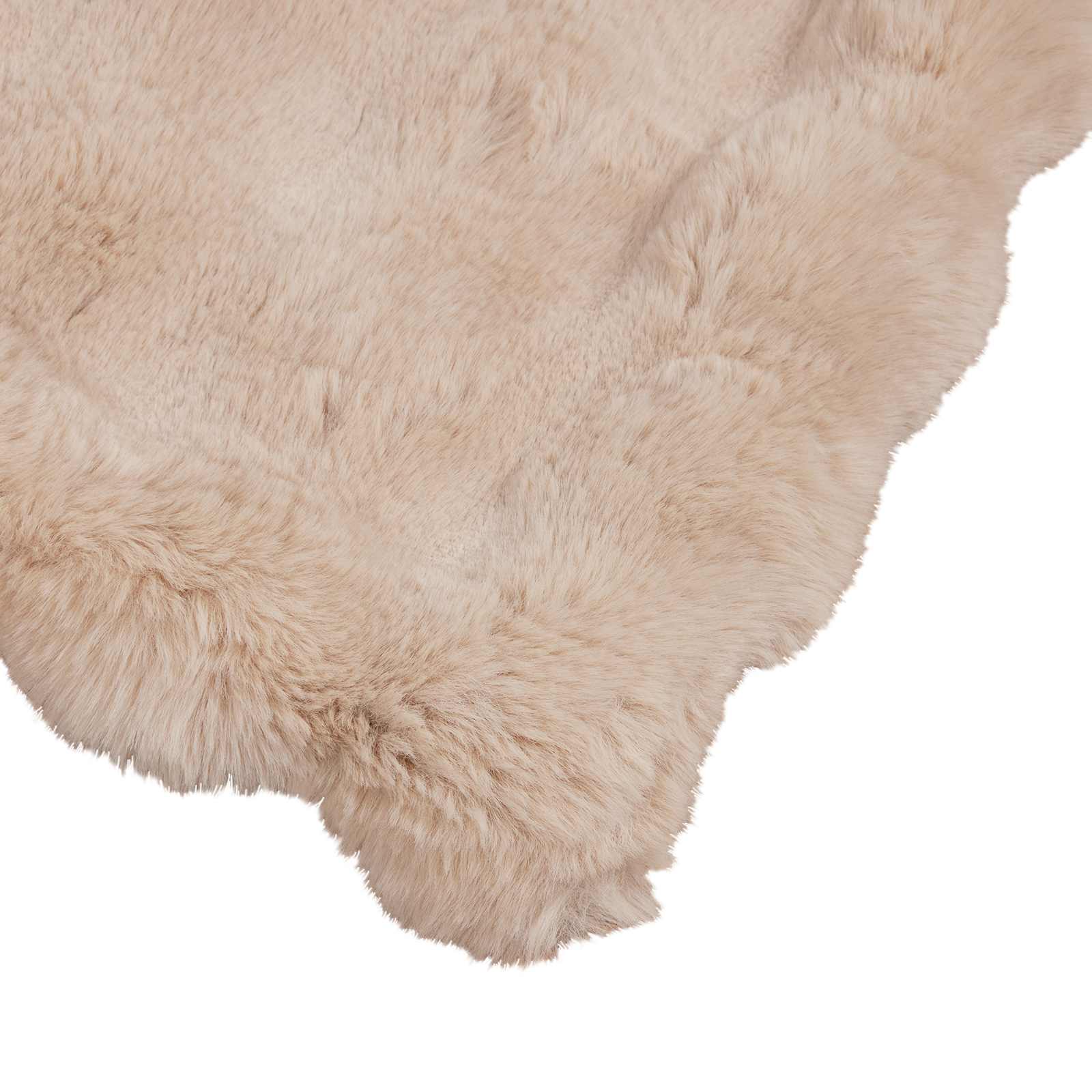 Coperta antiscivolo in sintetica di coniglio Olite Beige