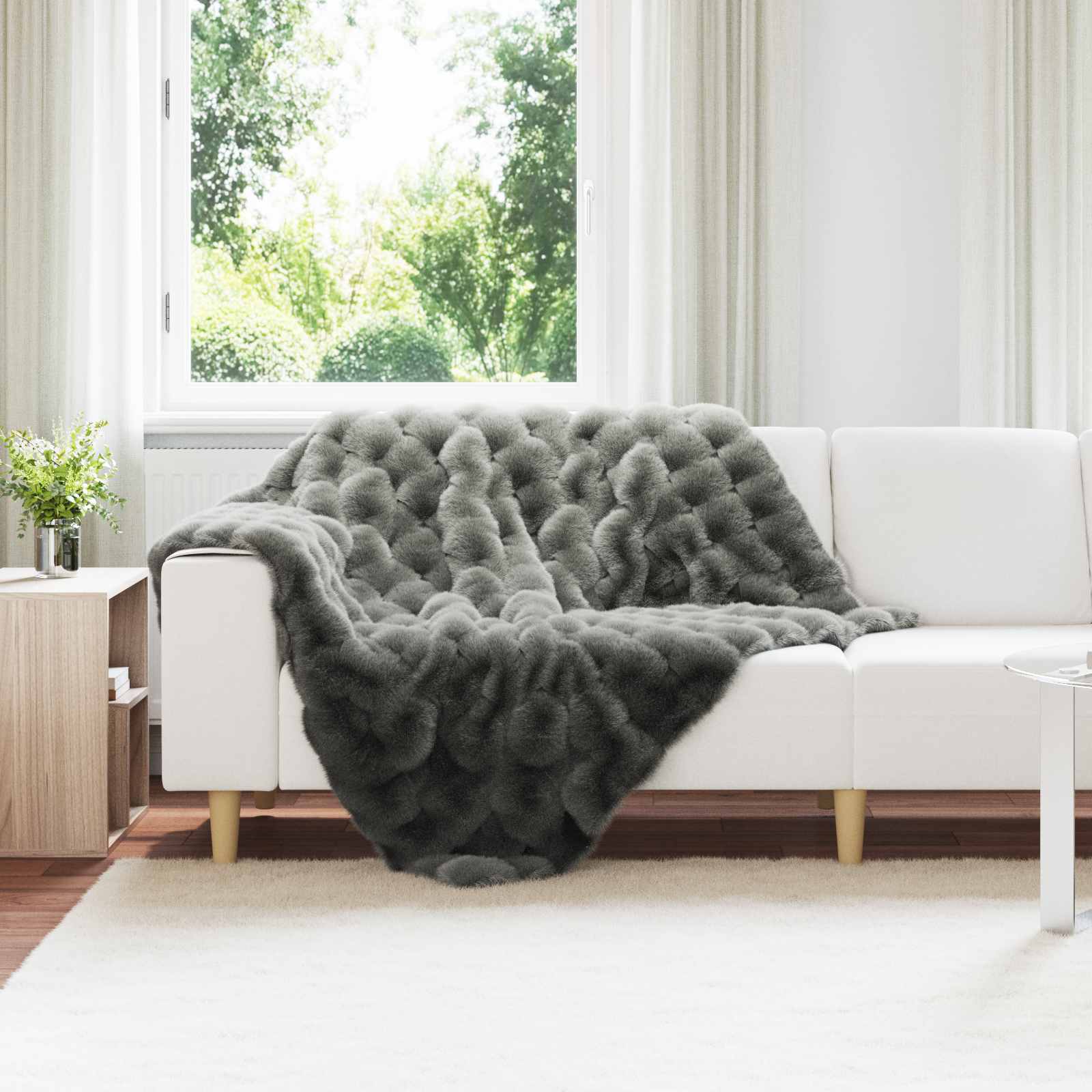 Coperta antiscivolo in sintetica di coniglio Olite 4 pz 8.1 kg