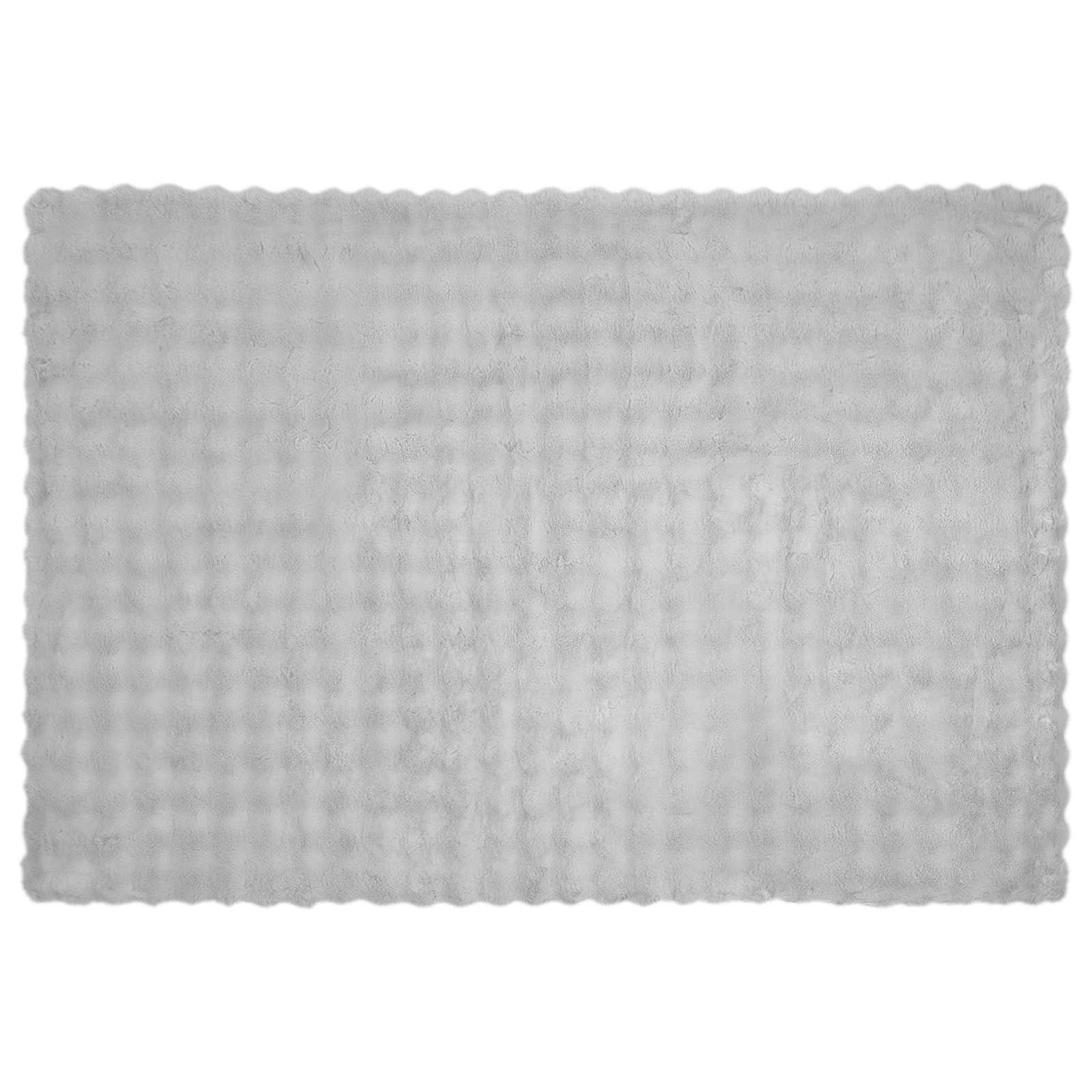 Coperta antiscivolo in sintetica di coniglio Olite Grigio