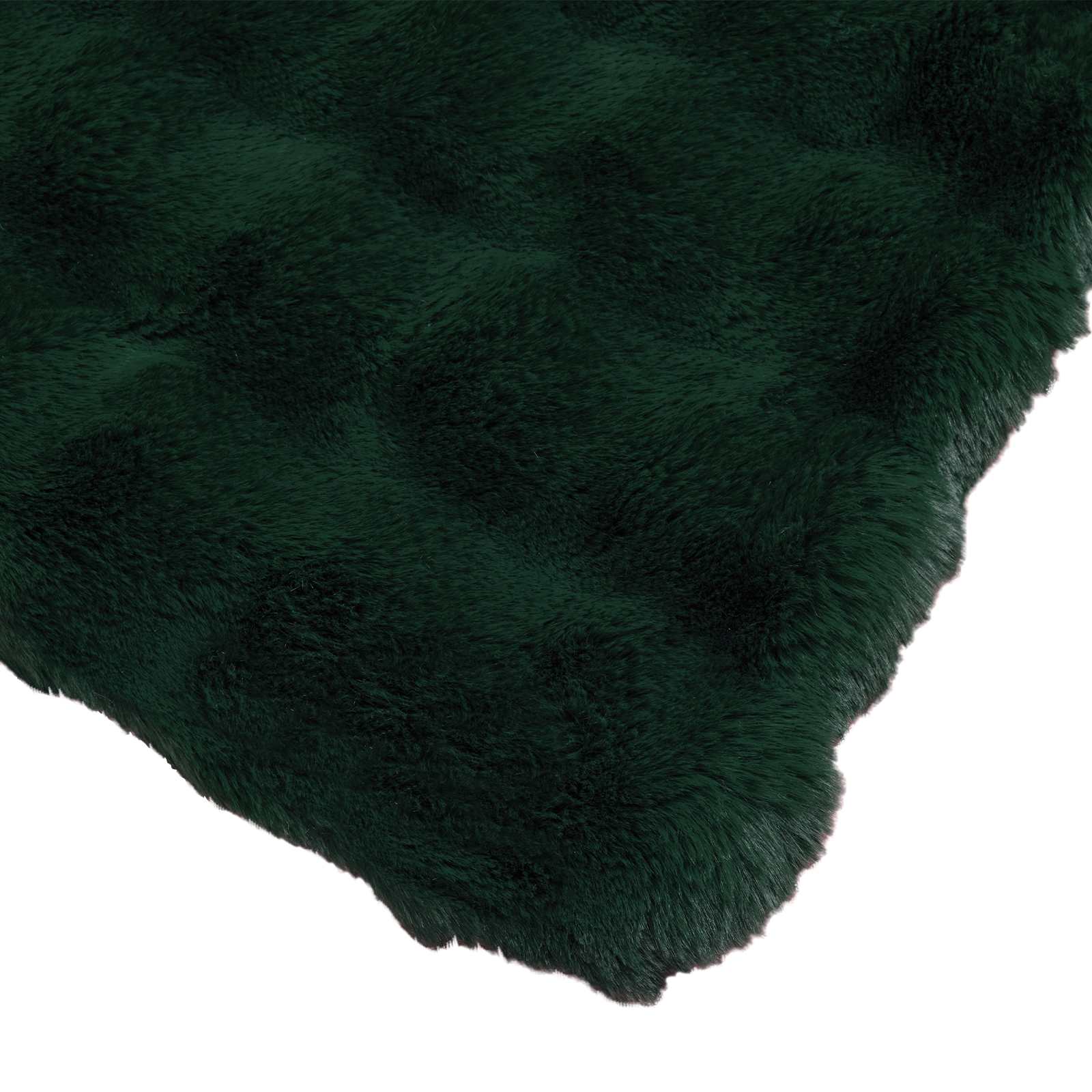 Coperta antiscivolo in sintetica di coniglio Olite Verde Scuro