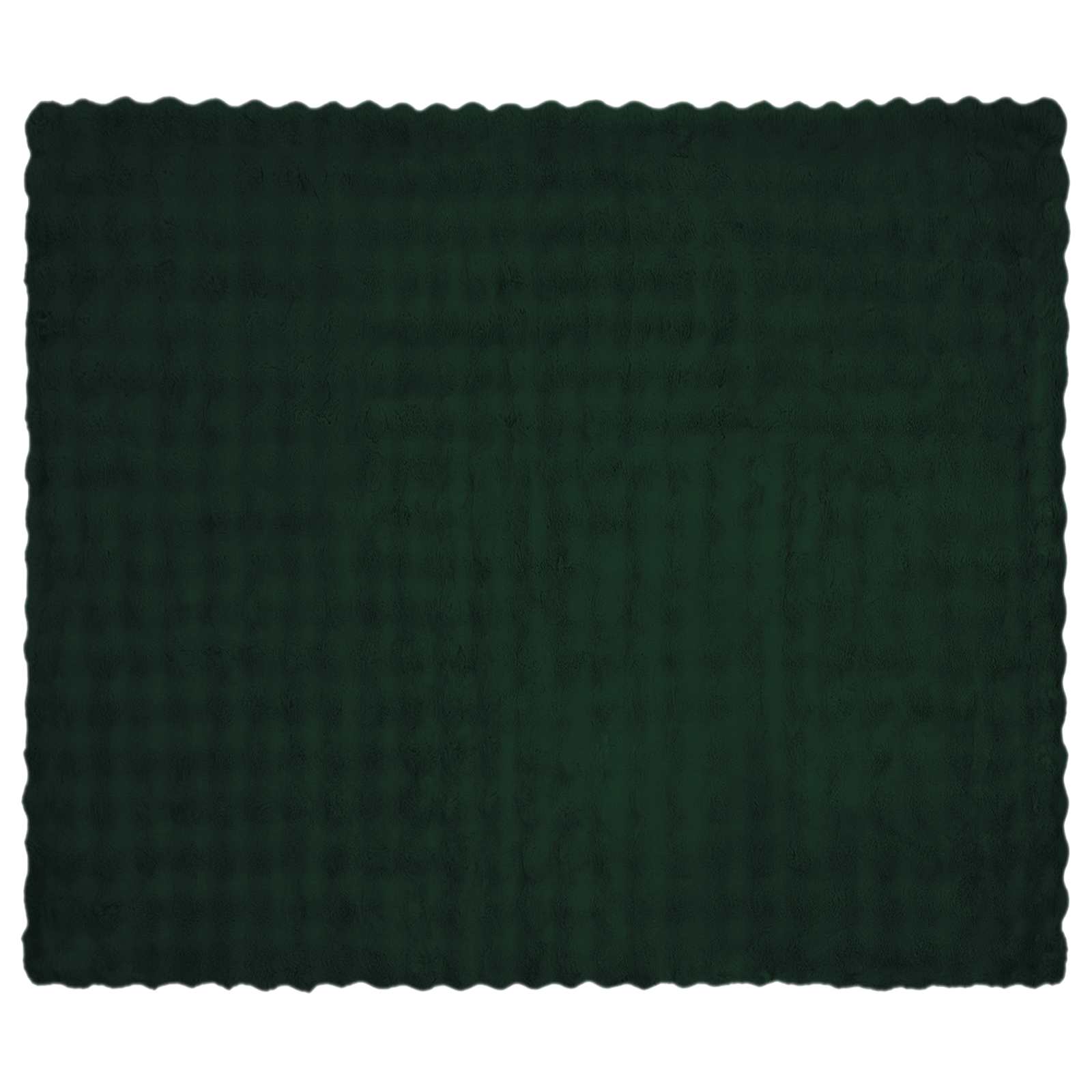 Coperta antiscivolo in sintetica di coniglio Olite Verde Scuro