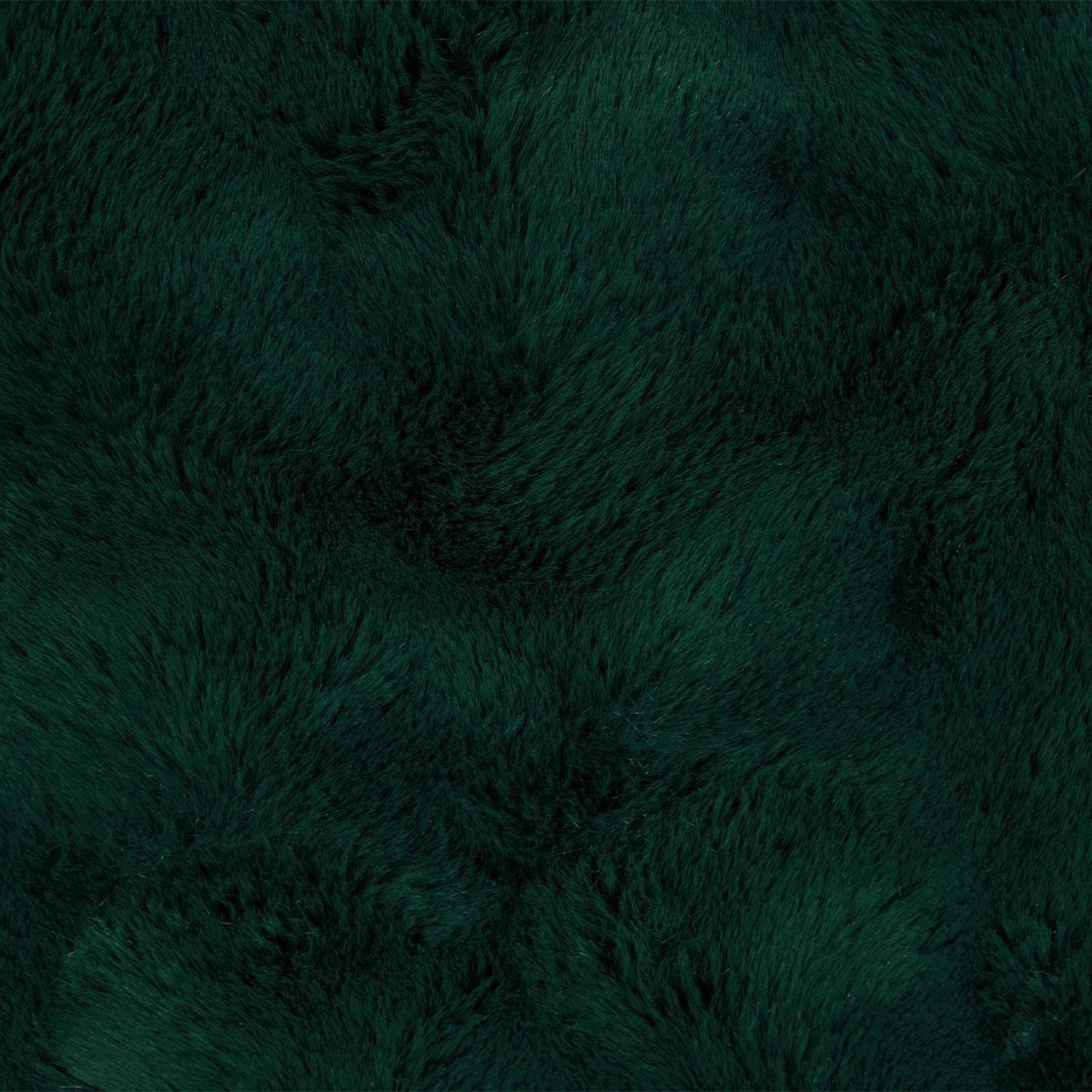 Coperta antiscivolo in sintetica di coniglio Olite Verde Scuro