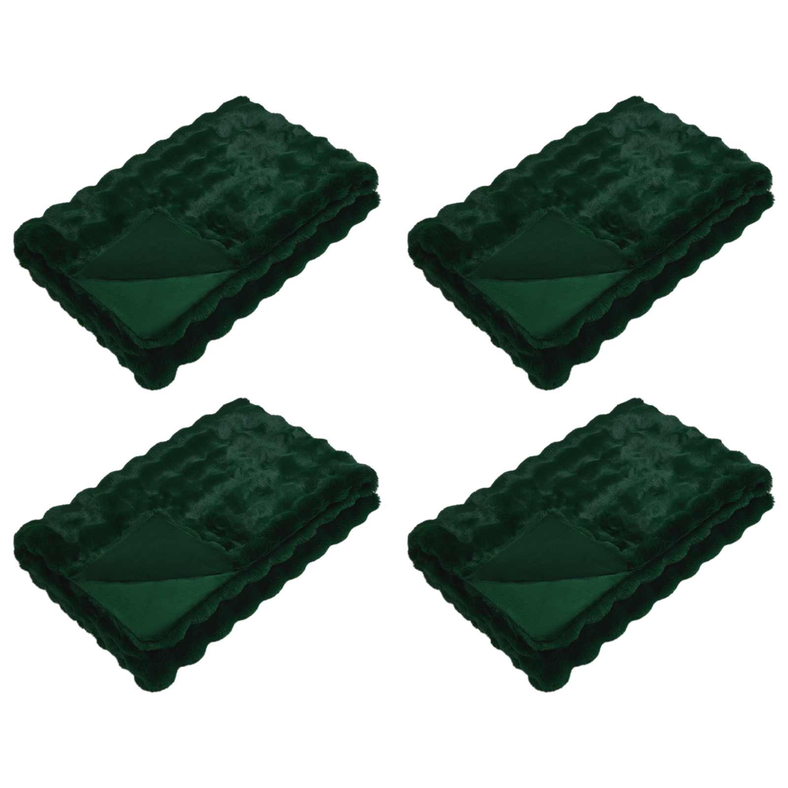 Coperta antiscivolo in sintetica di coniglio Olite 4 pz