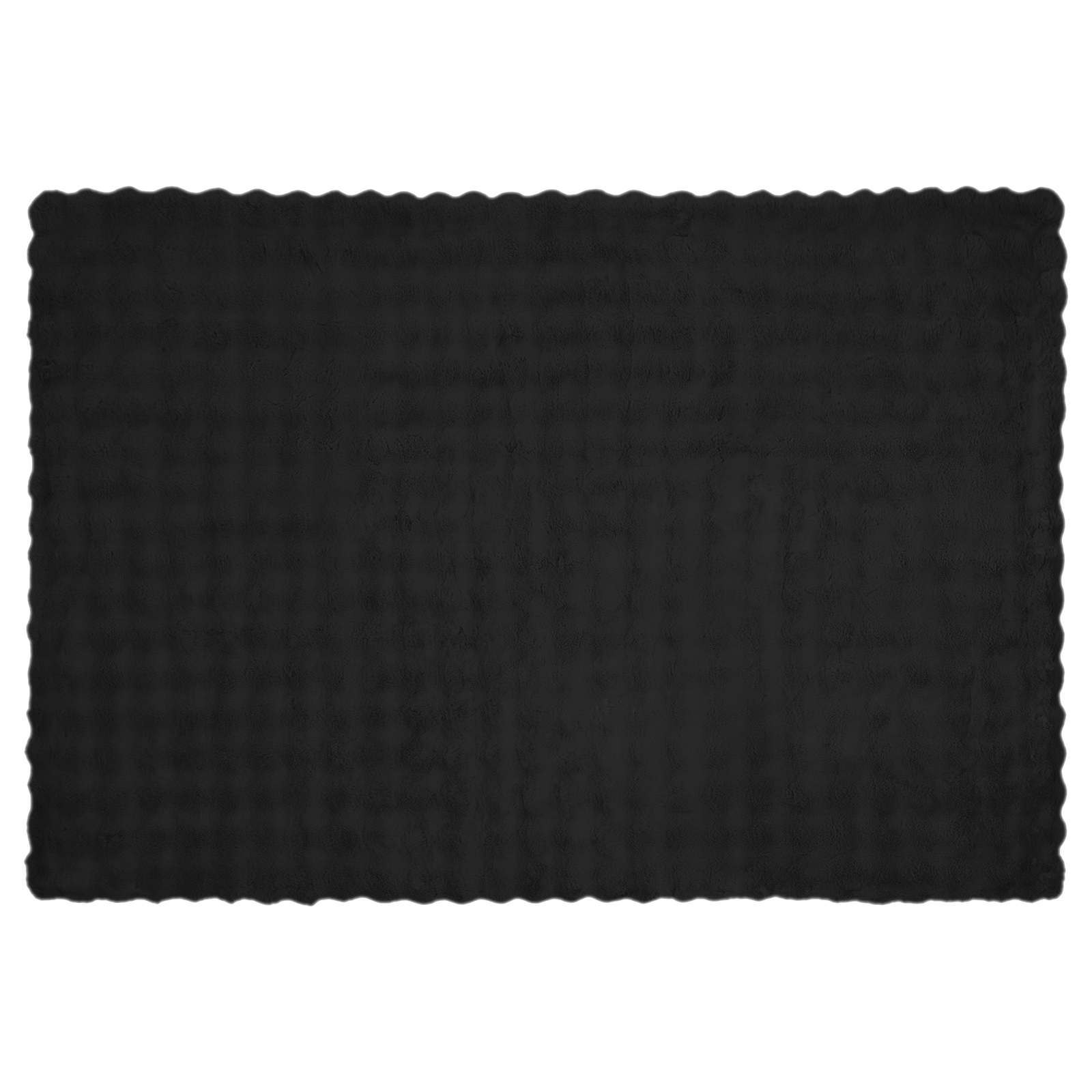 Coperta antiscivolo in sintetica di coniglio Olite Nero