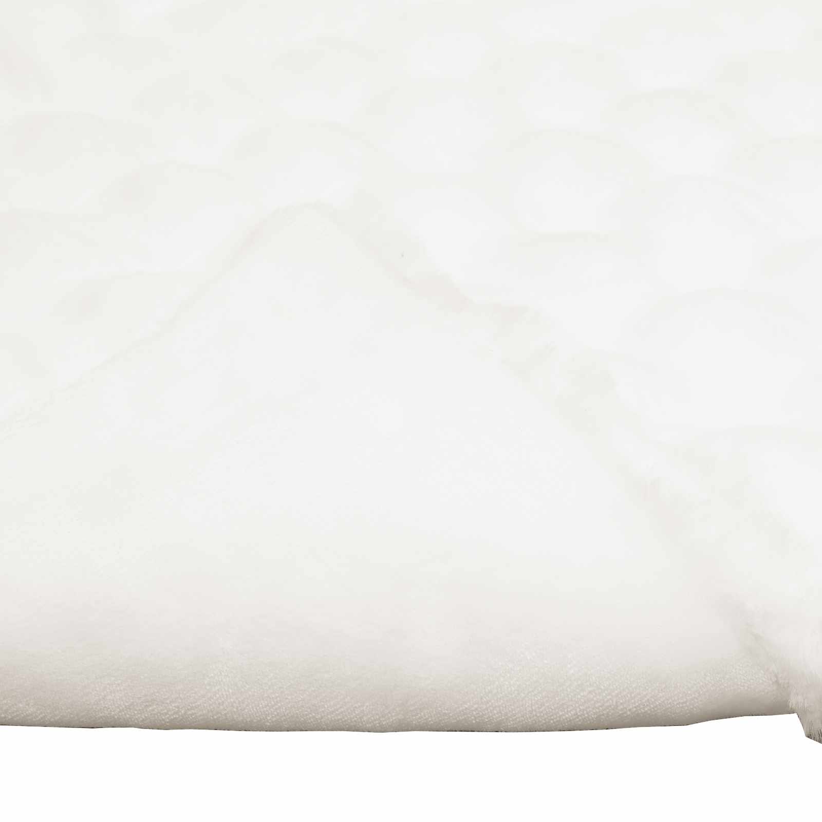 Coperta antiscivolo in sintetica di coniglio Olite Bianco