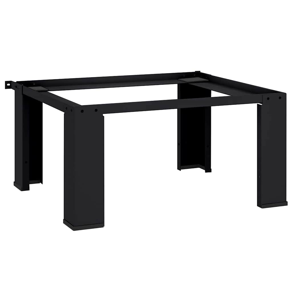 Pedestallo per Lavatrice Nero 64 x 55 x 32,5 cm Acciaio