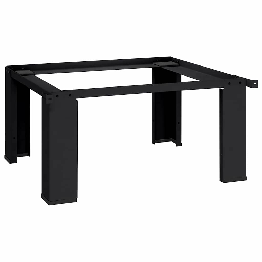 Pedestallo per Lavatrice Nero 64 x 55 x 32,5 cm Acciaio
