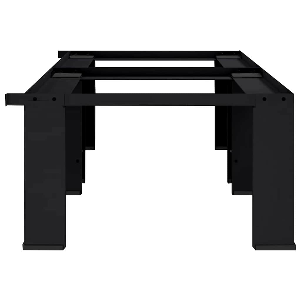 Pedestallo per Lavatrice 2 pz Nero 127 x 54,5 x 32,5 cm Acciaio