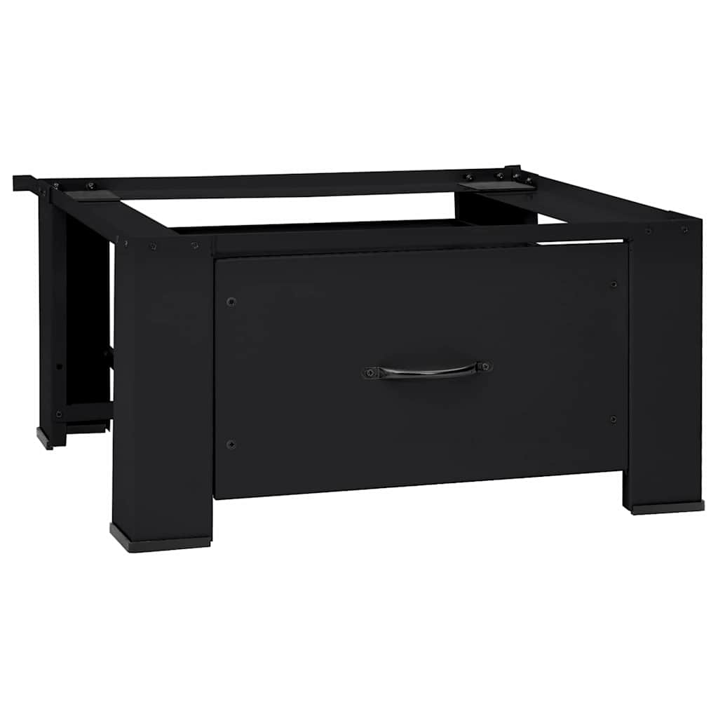 Pedestallo per Lavatrice Nero 64 x 55 x 32,5 cm Acciaio