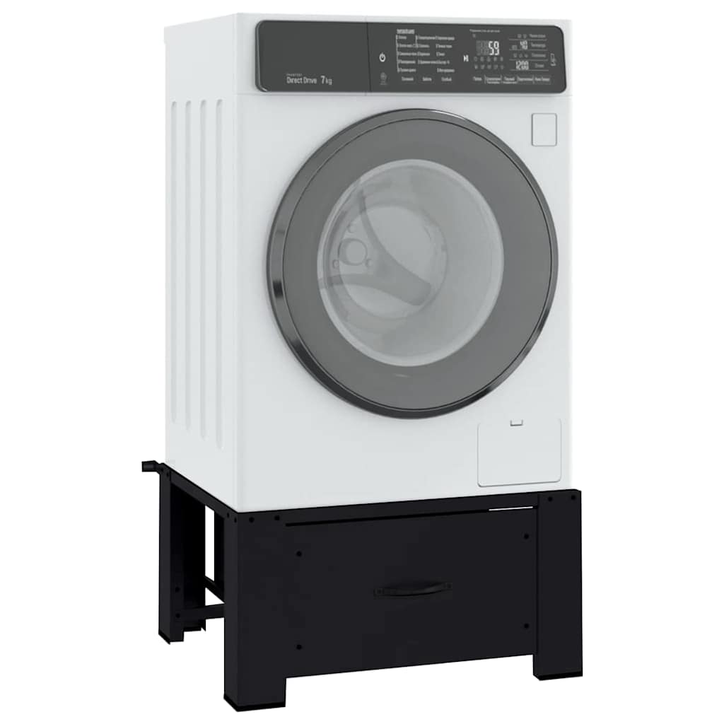 Pedestallo per Lavatrice Nero 64 x 55 x 32,5 cm Acciaio