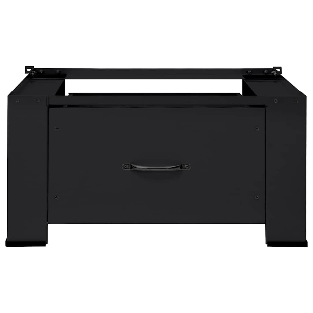 Pedestallo per Lavatrice Nero 64 x 55 x 32,5 cm Acciaio